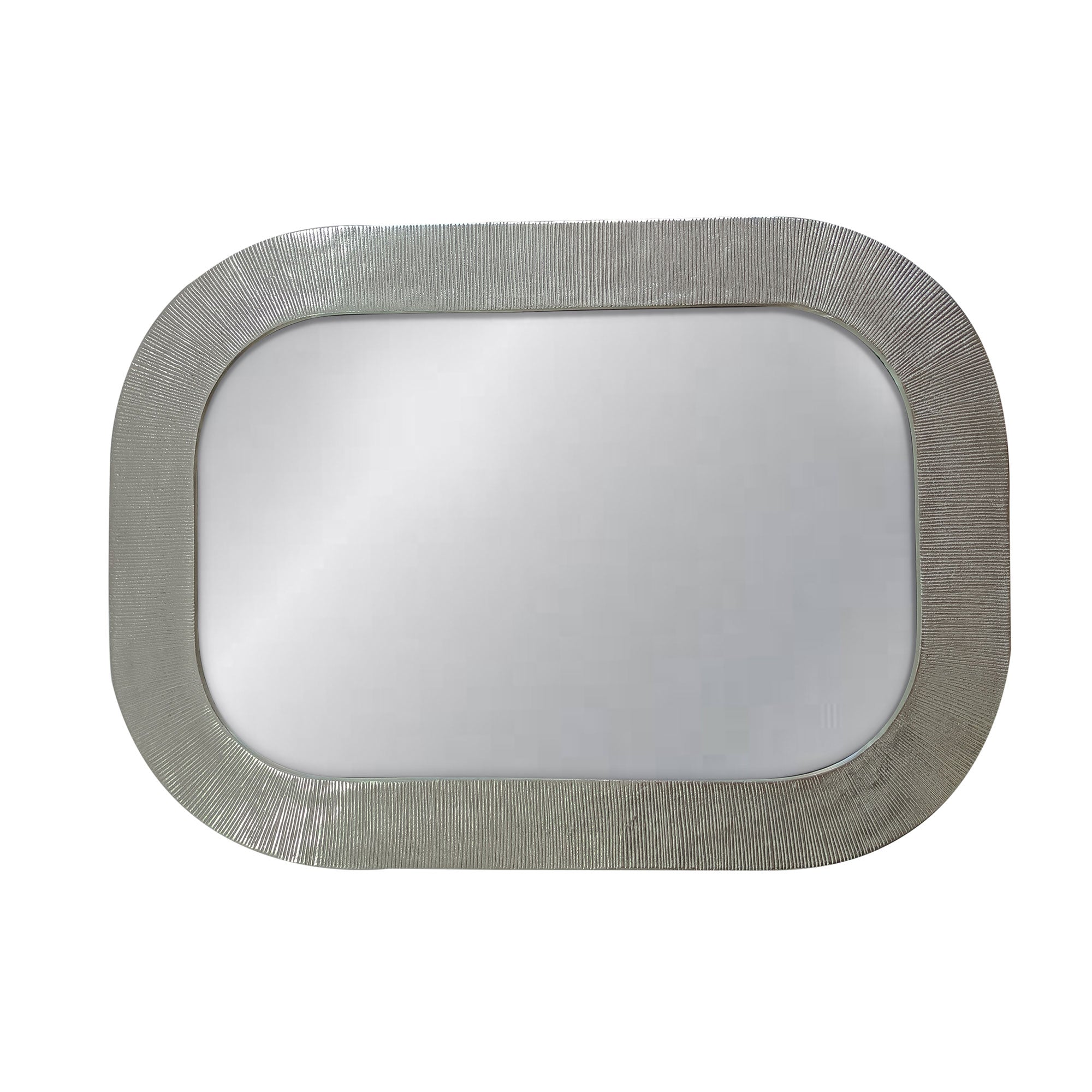 Eva Textured Metal Rectangular Mirror