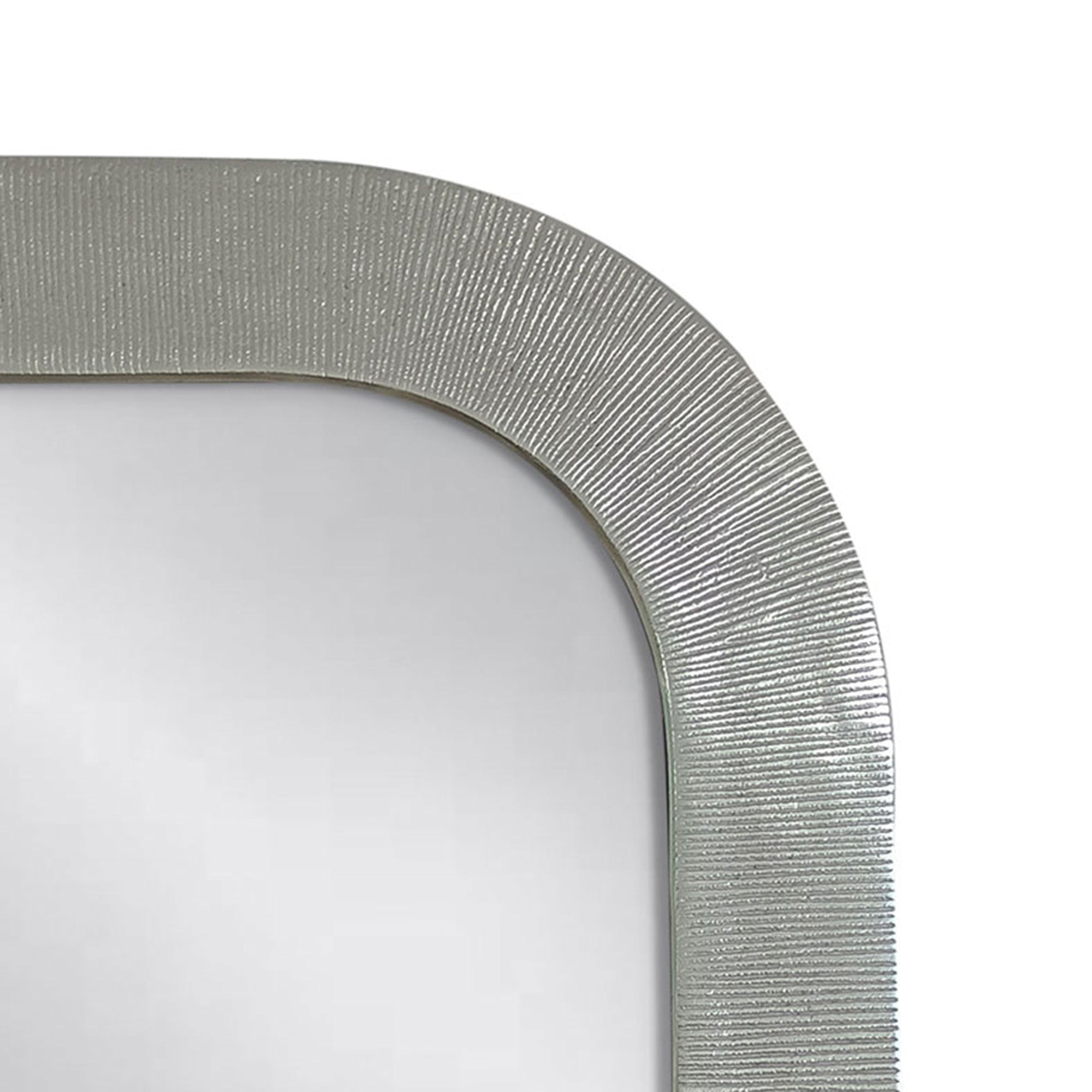 Eva Textured Metal Rectangular Mirror