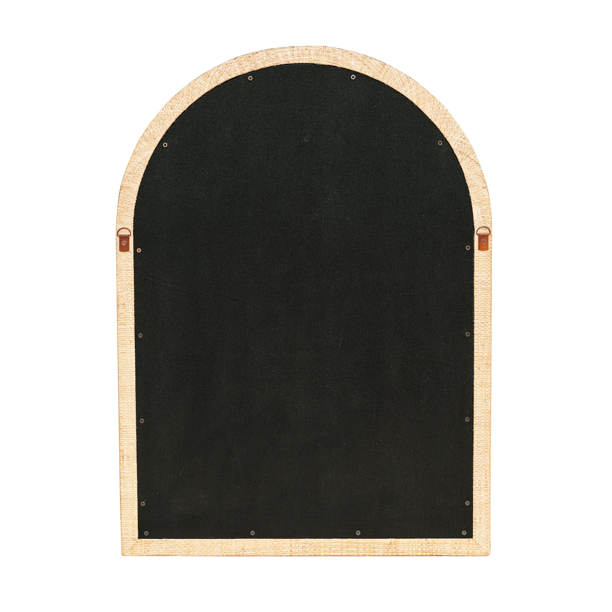 Gia Raffia Wrapped Arched Mirror