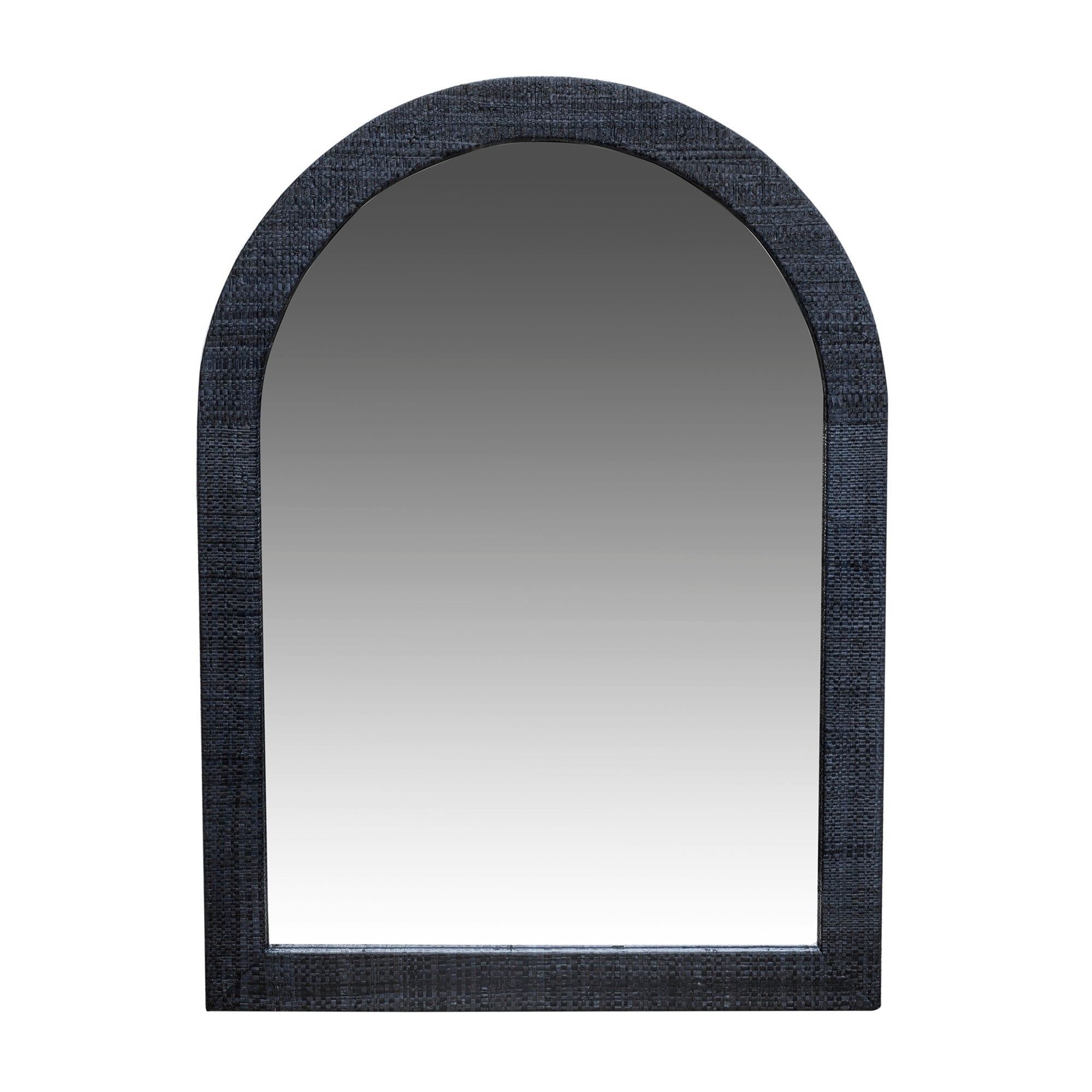Gia Raffia Wrapped Arched Mirror