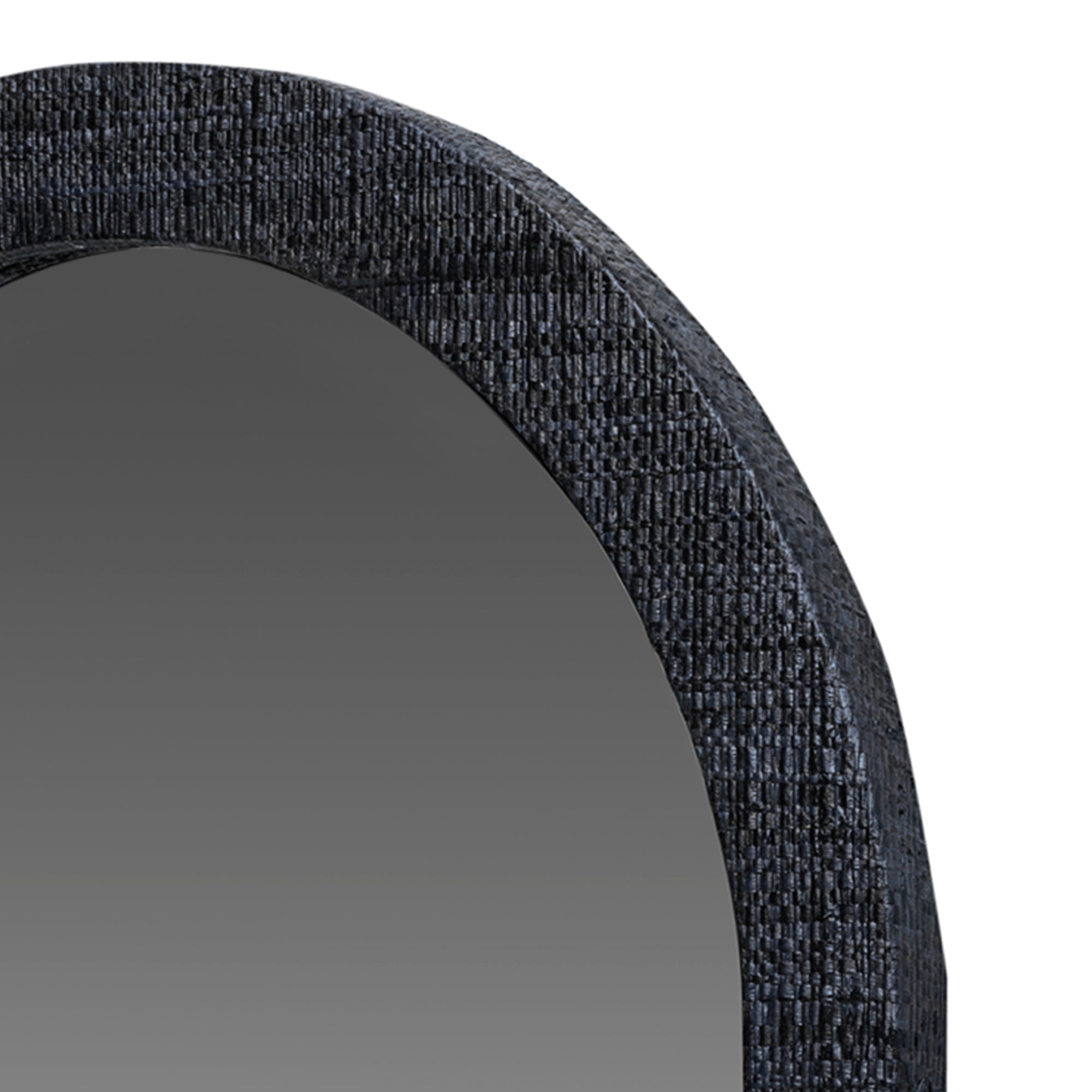 Gia Raffia Wrapped Arched Mirror