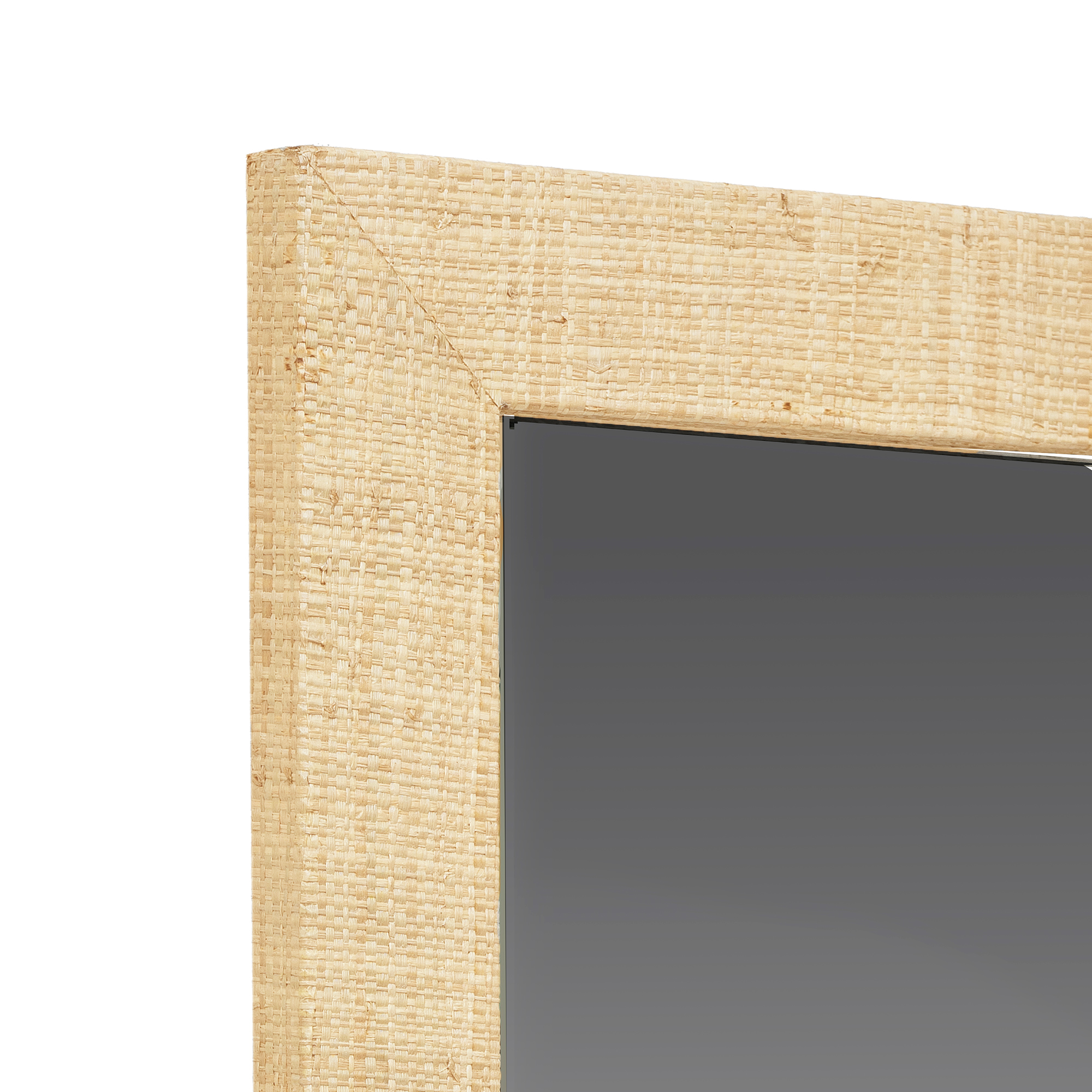 Gia Raffia Wrapped Mirror