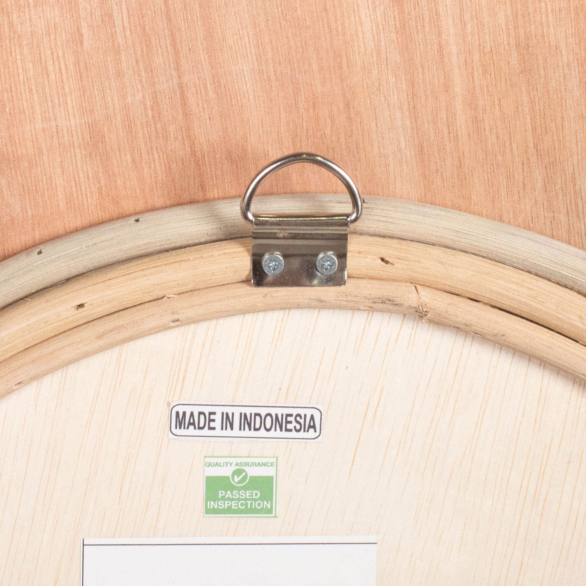 Mendong Seagrass 30" Round Mirror