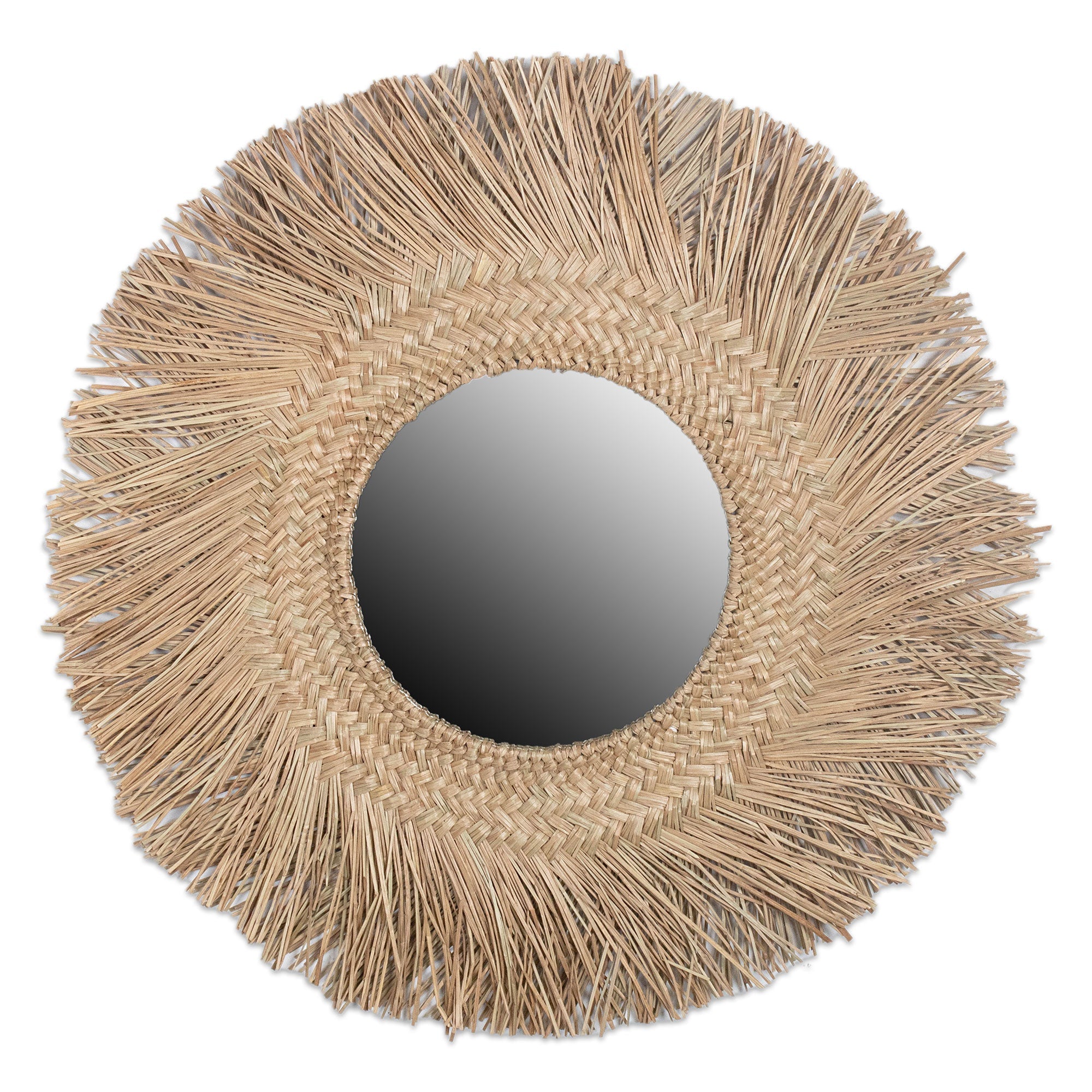 Braided Seagrass Mirror