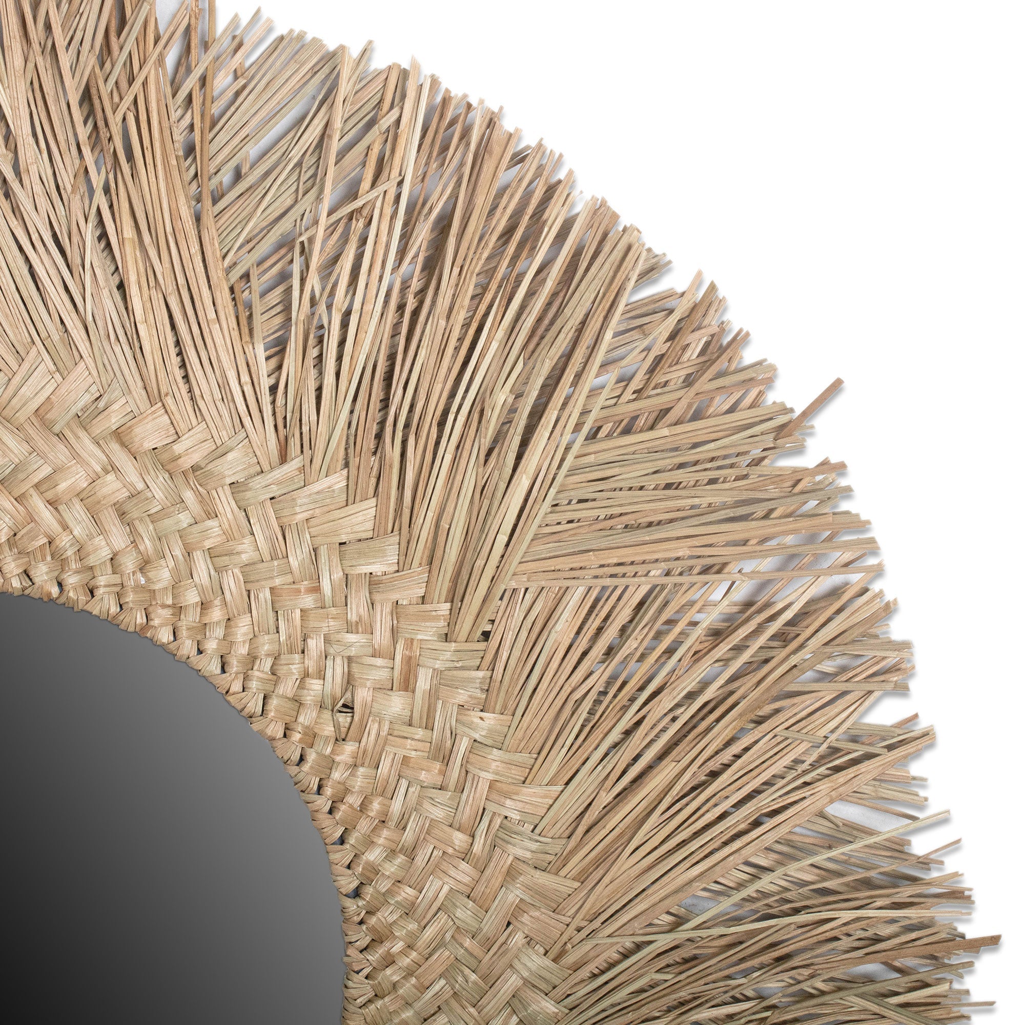 Braided Seagrass Mirror