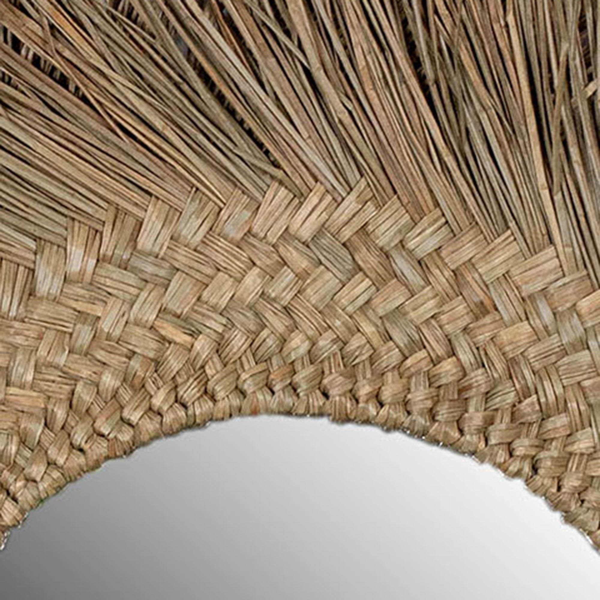 Braided Seagrass Mirror
