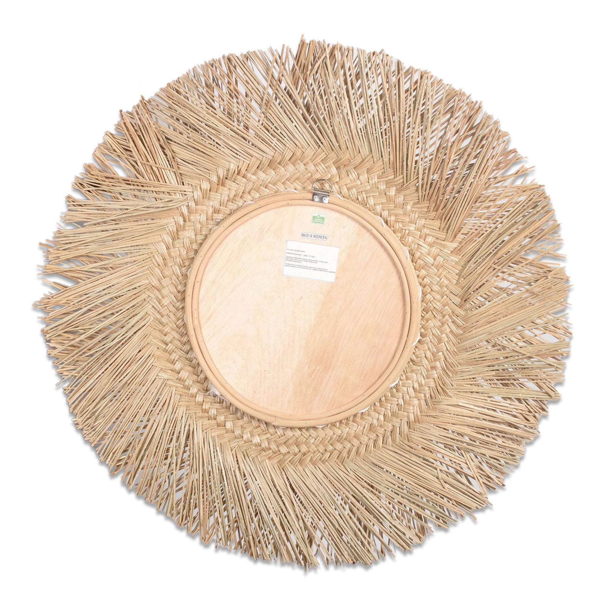 Braided Seagrass Mirror