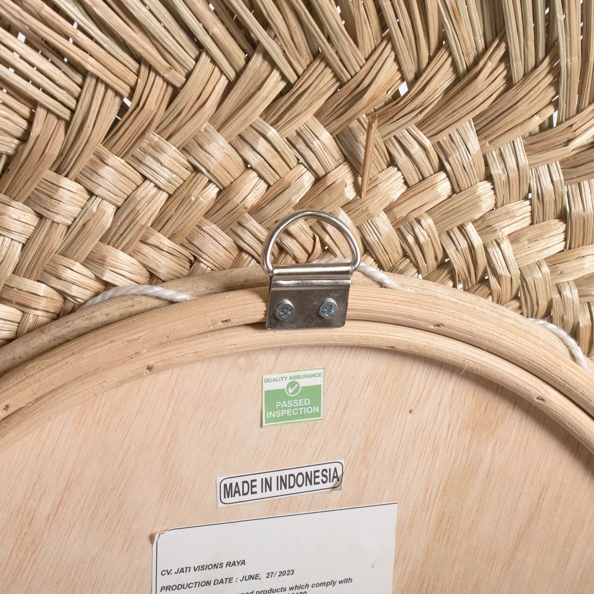 Braided Seagrass Mirror
