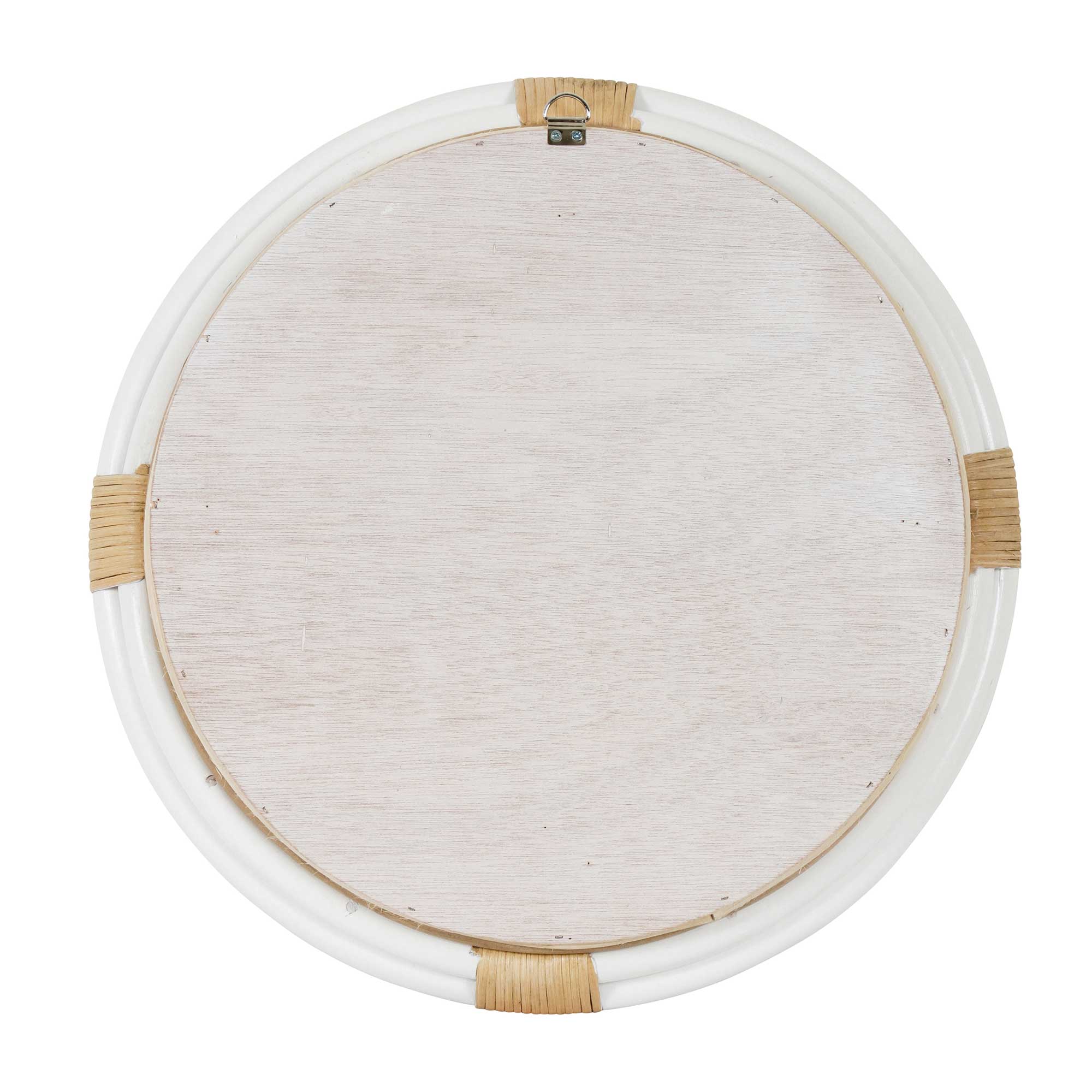 Round 24" Wide Marina Rattan Mirror