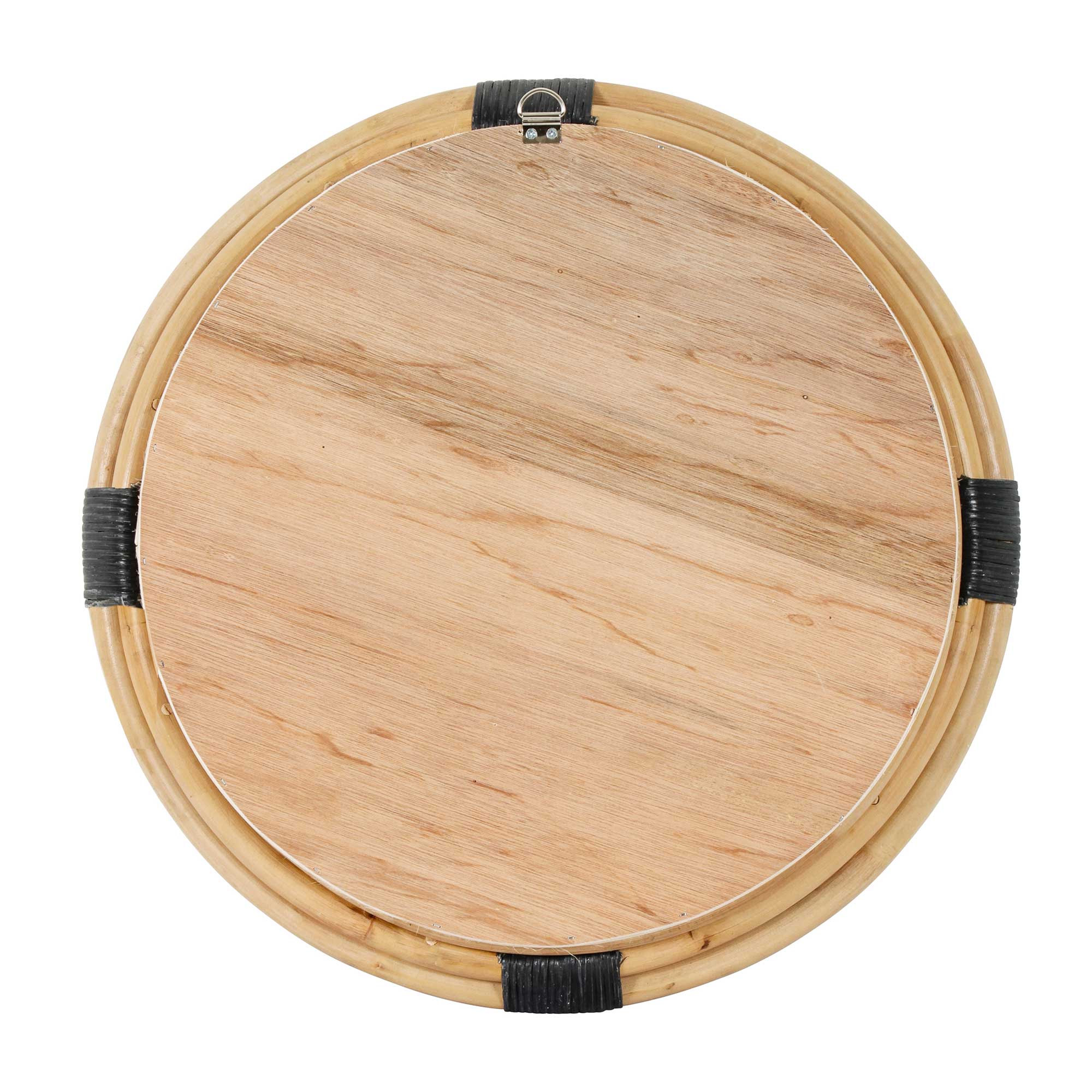 Round 24" Wide Marina Rattan Mirror