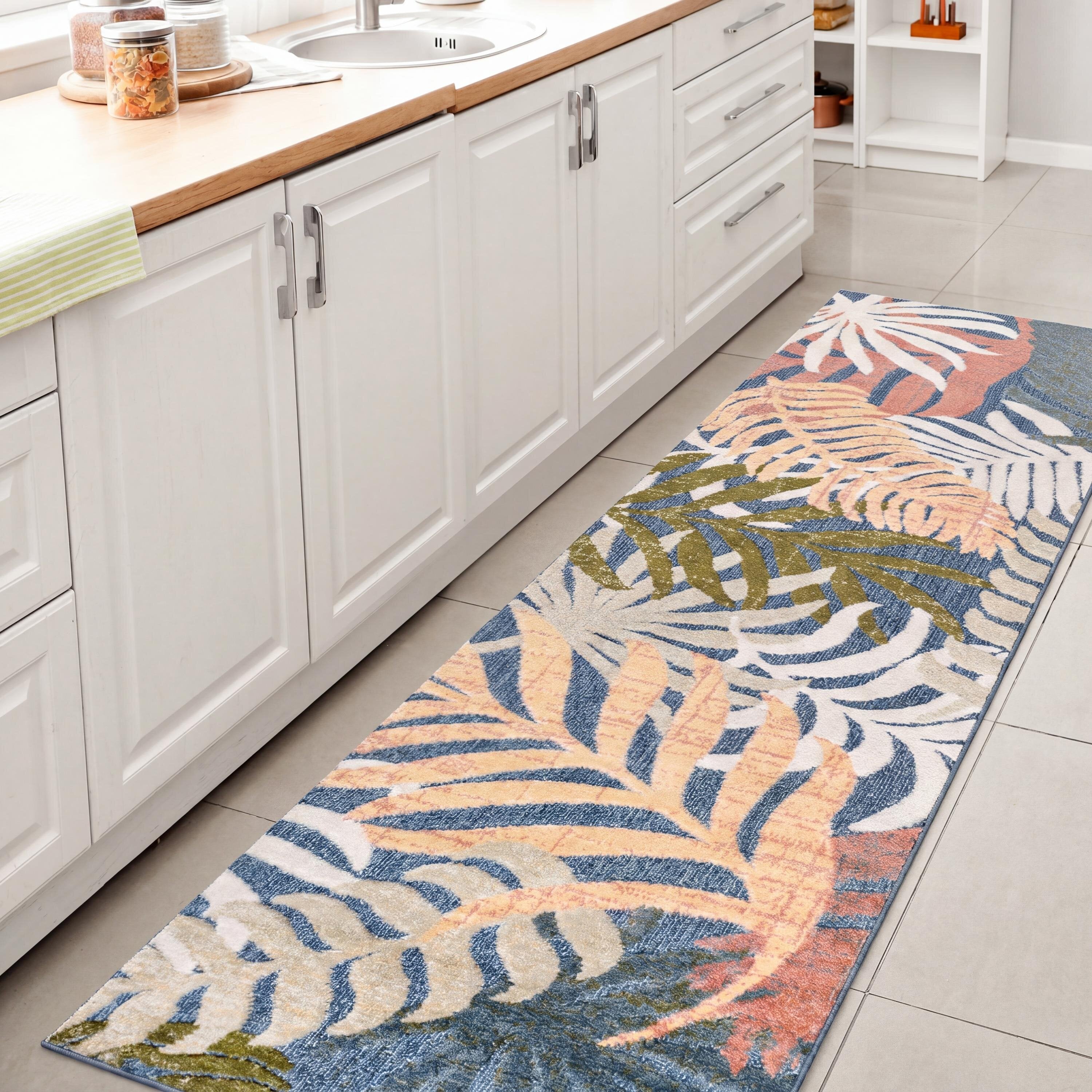 Tropics Palm Leaves II Indoor/Outdoor Rug