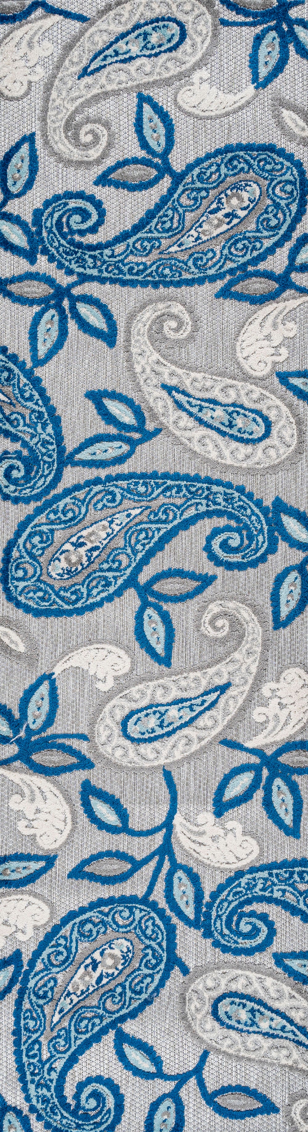 Julien Paisley High-Low Indoor/Outdoor Area Rug
