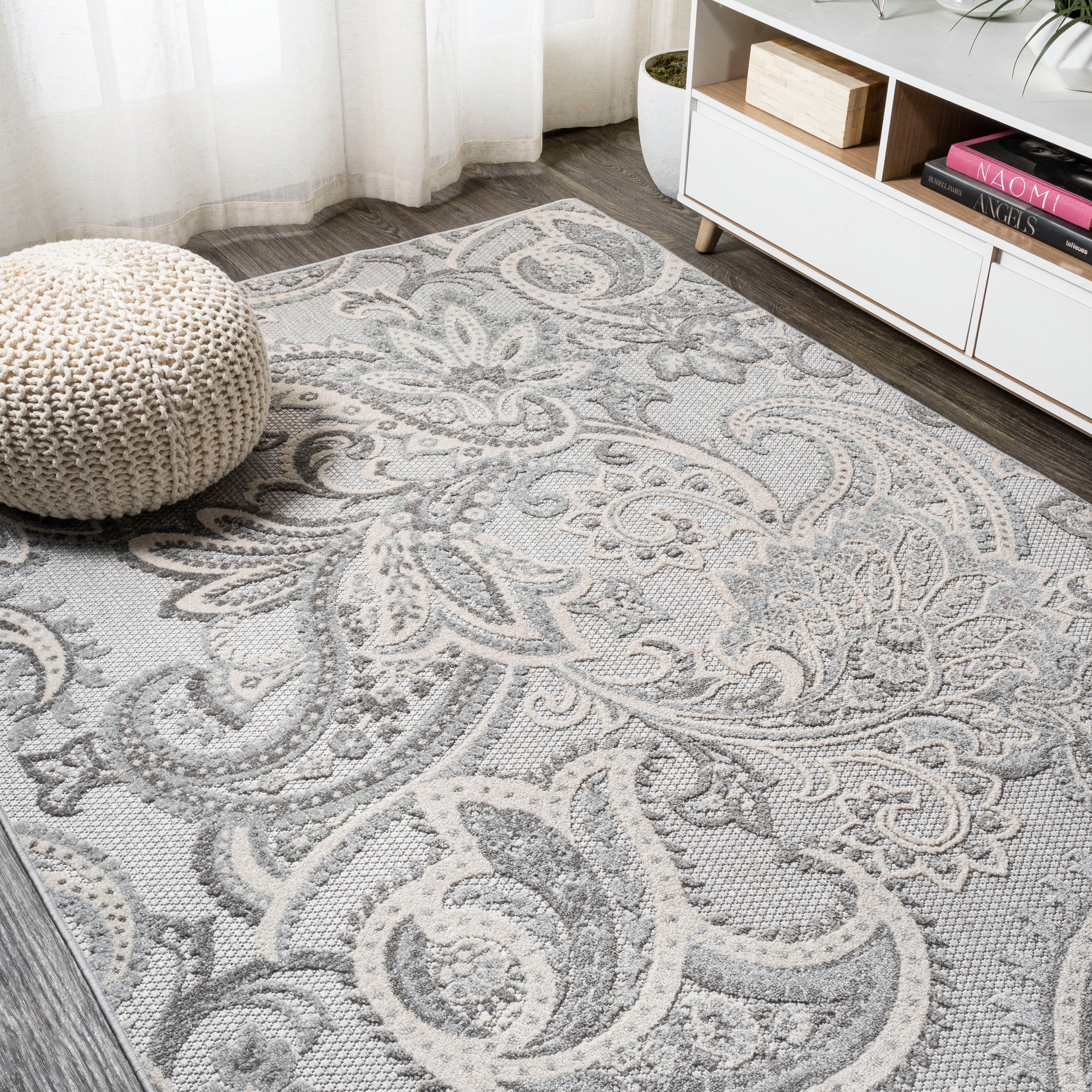 Gordes Paisley High-Low Indoor/Outdoor Area Rug