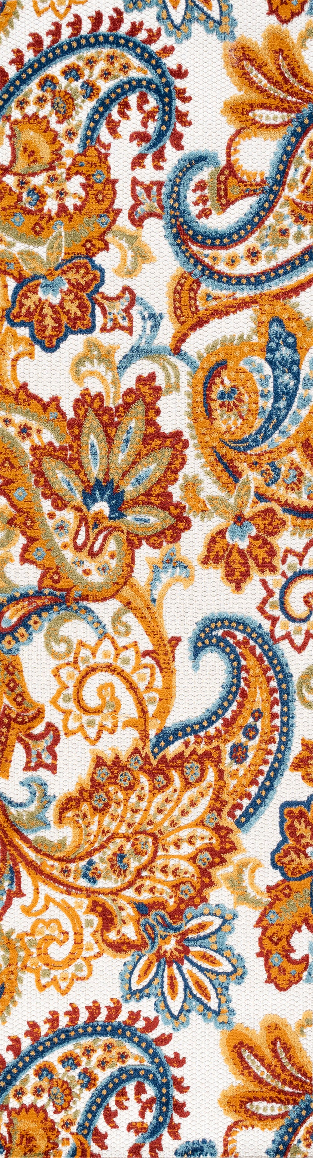Gordes Paisley High-Low Indoor/Outdoor Area Rug