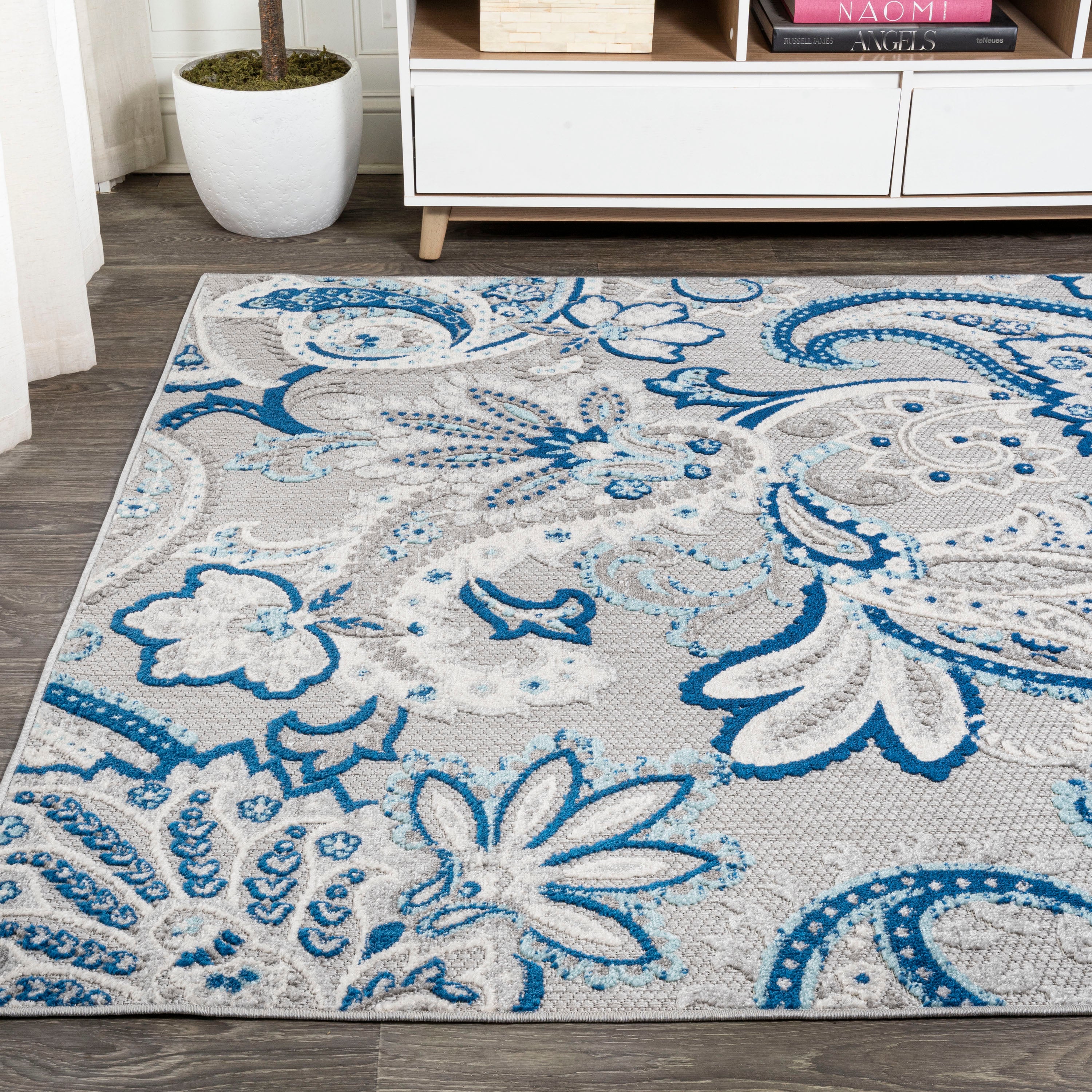 Gordes Paisley High-Low Indoor/Outdoor Area Rug