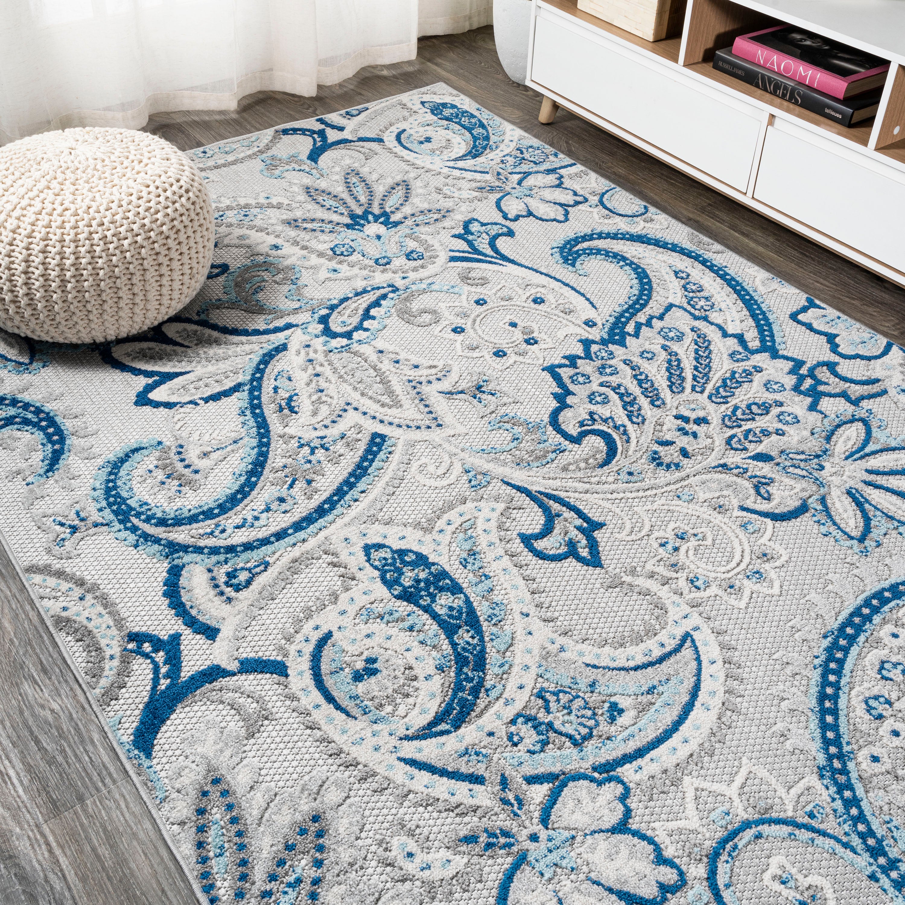 Gordes Paisley High-Low Indoor/Outdoor Area Rug