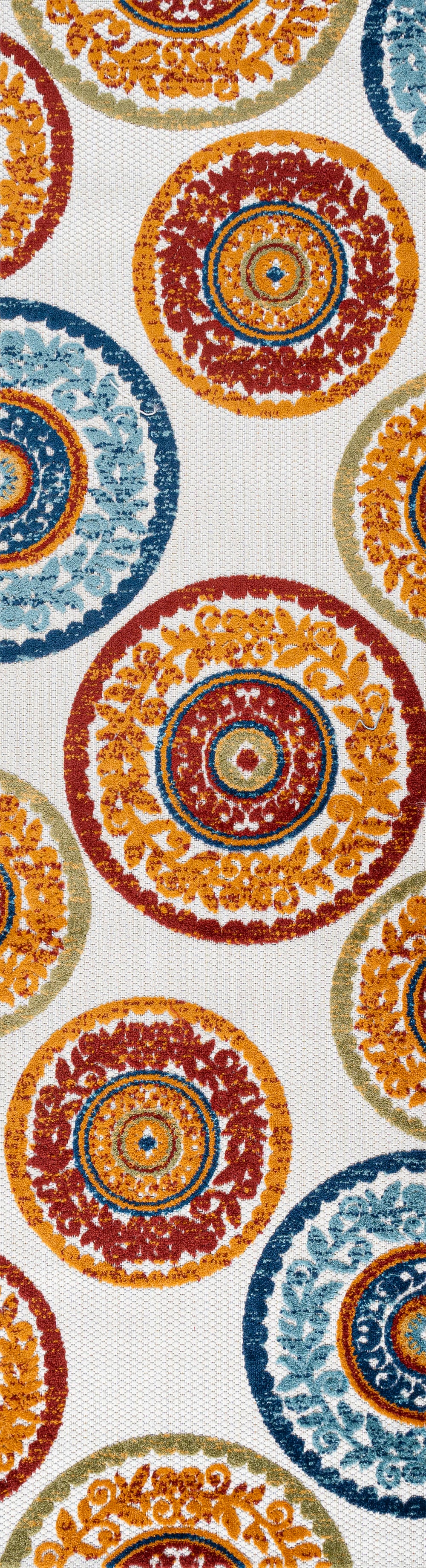Circus Medallion High-Low Indoor/Outdoor Area Rug