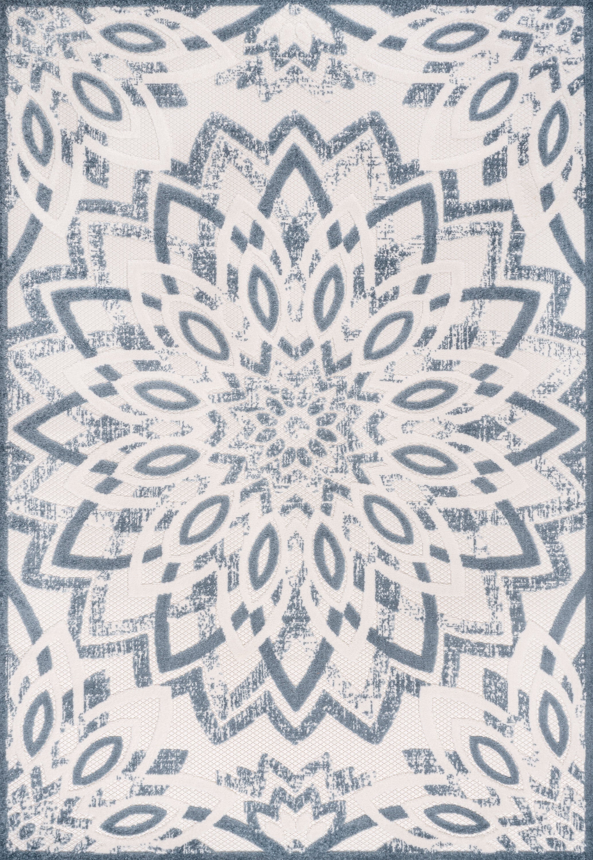 Flora Abstract Bold Mandala II Indoor/Outdoor Rug
