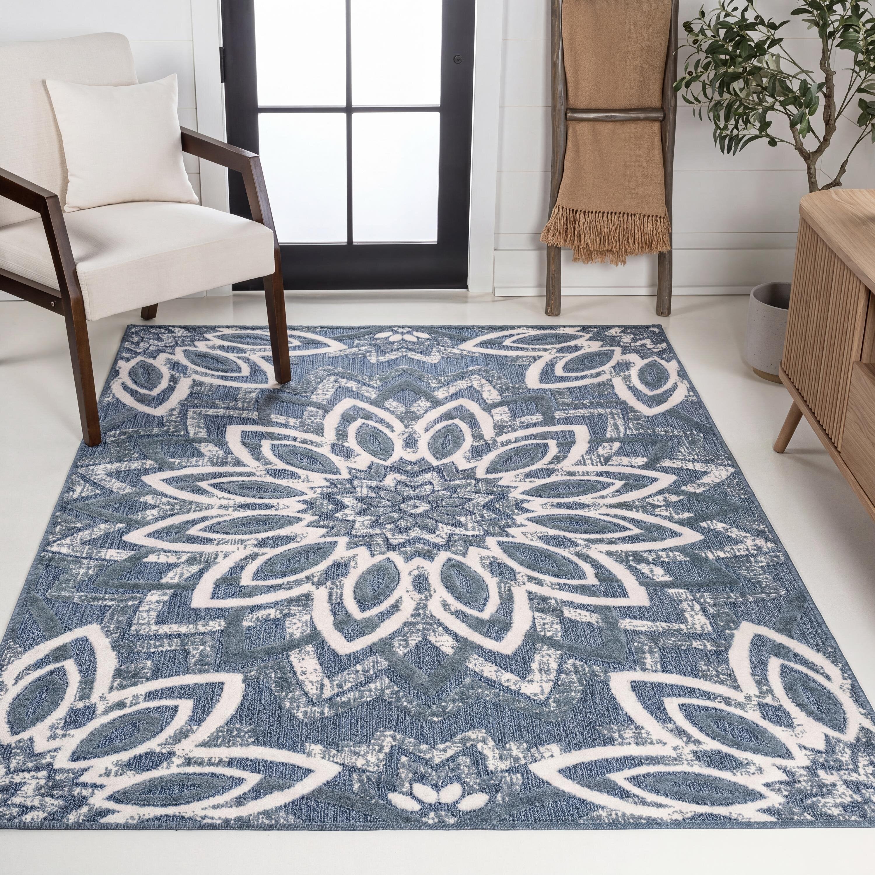 Flora Abstract Bold Mandala II Indoor/Outdoor Rug
