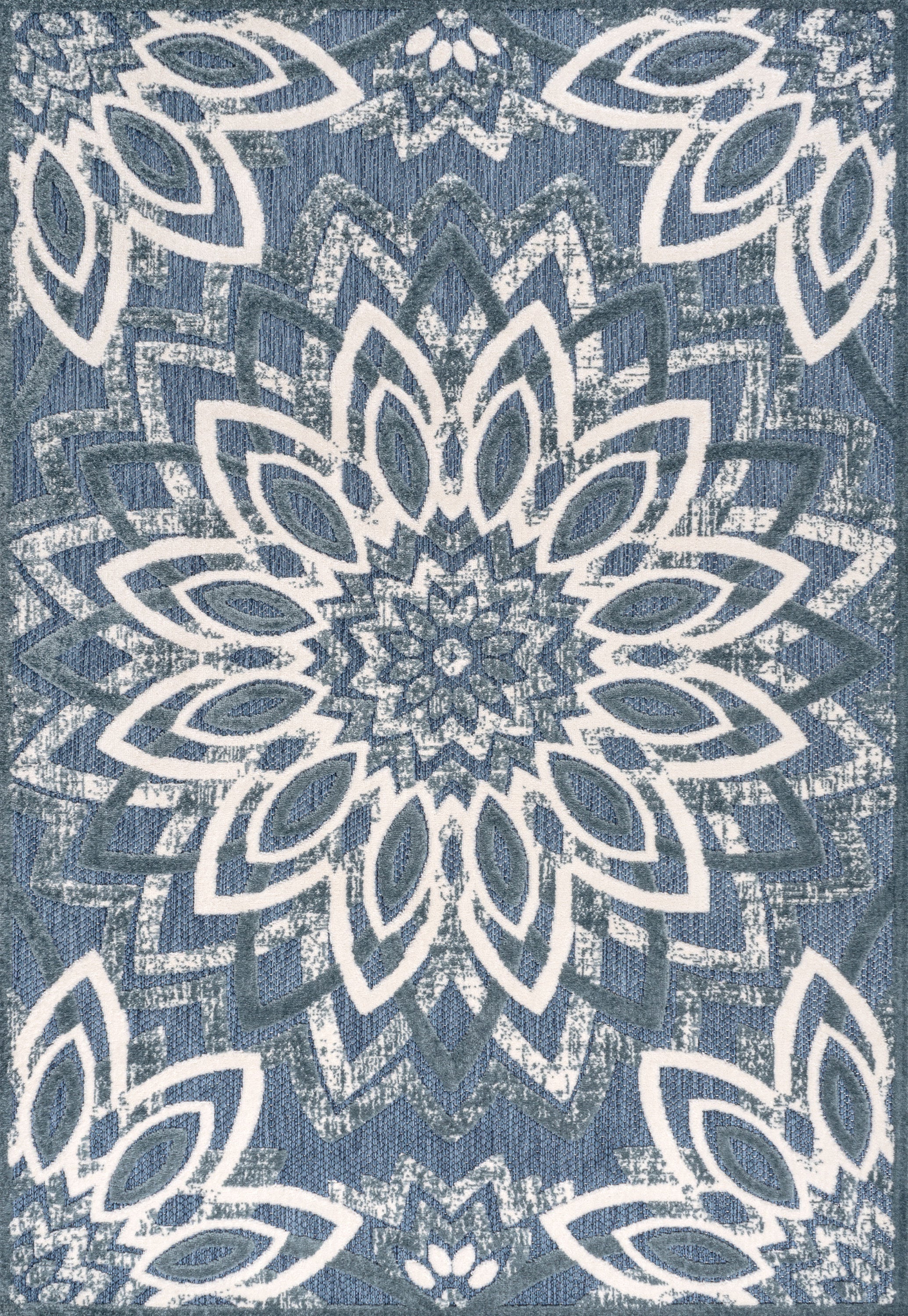 Flora Abstract Bold Mandala II Indoor/Outdoor Rug