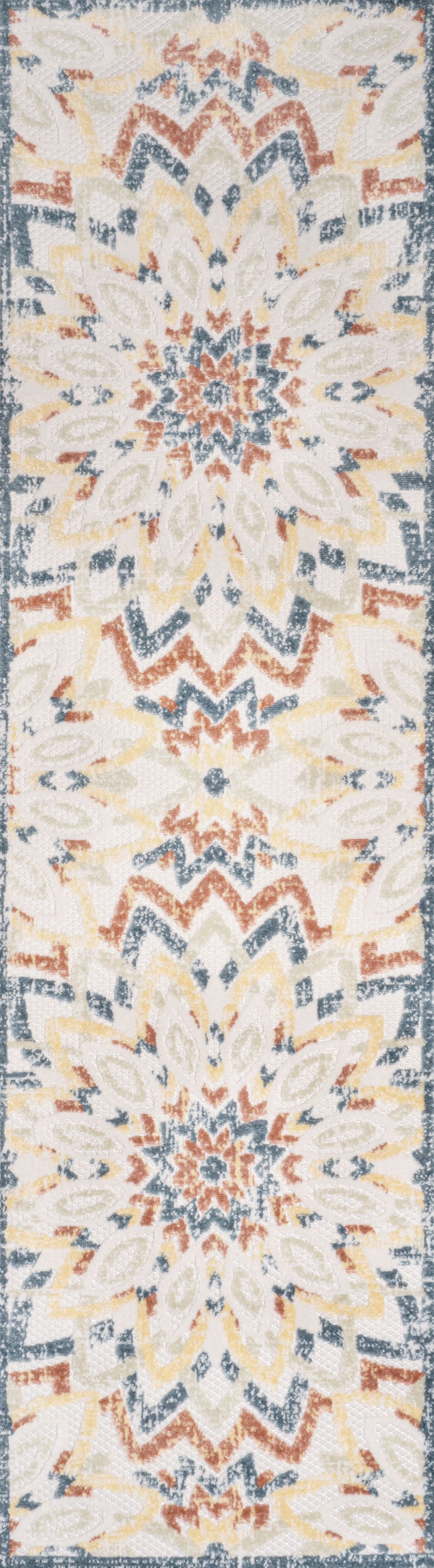 Flora Abstract Bold Mandala II Indoor/Outdoor Rug
