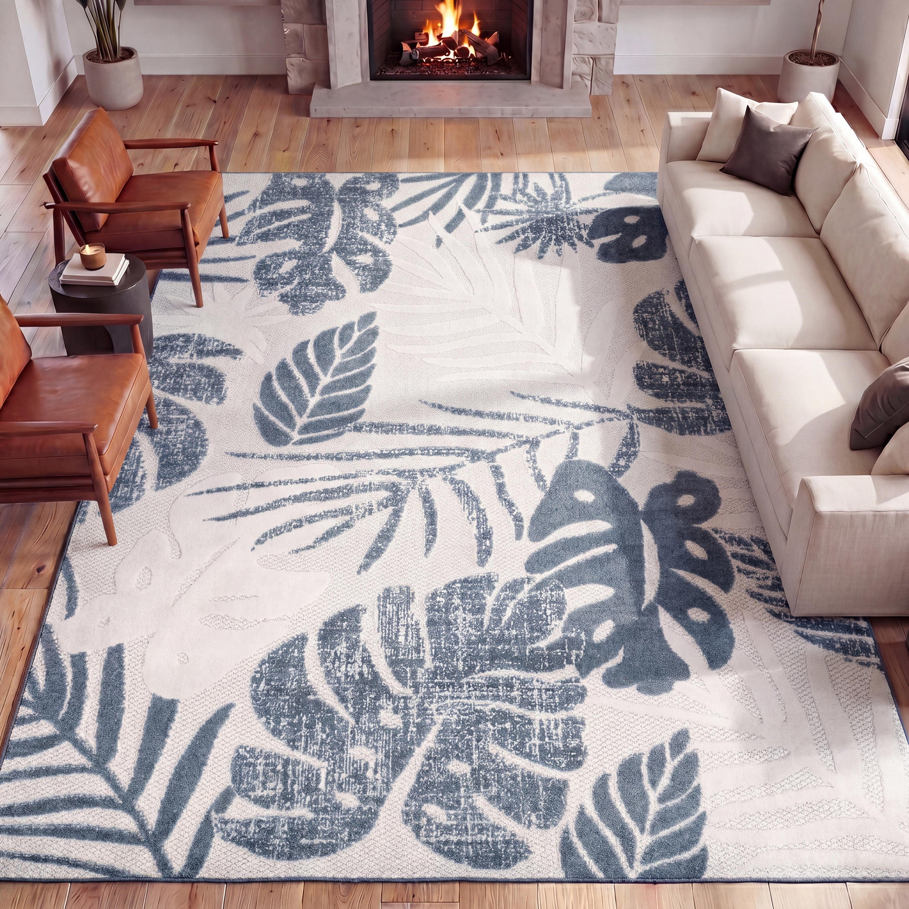 Monstera Tropical Leaf II Indoor/Outdoor Rug