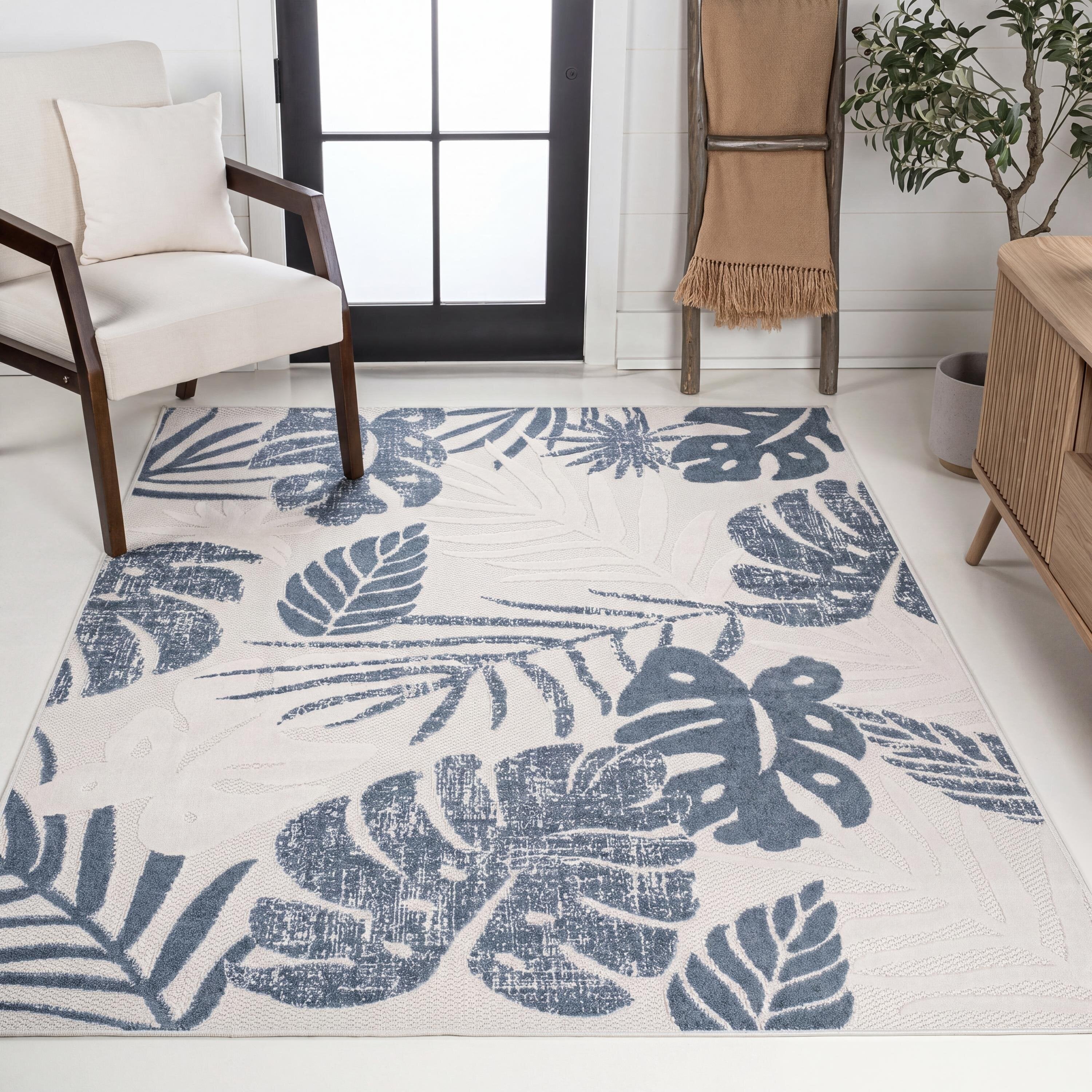 Monstera Tropical Leaf II Indoor/Outdoor Rug