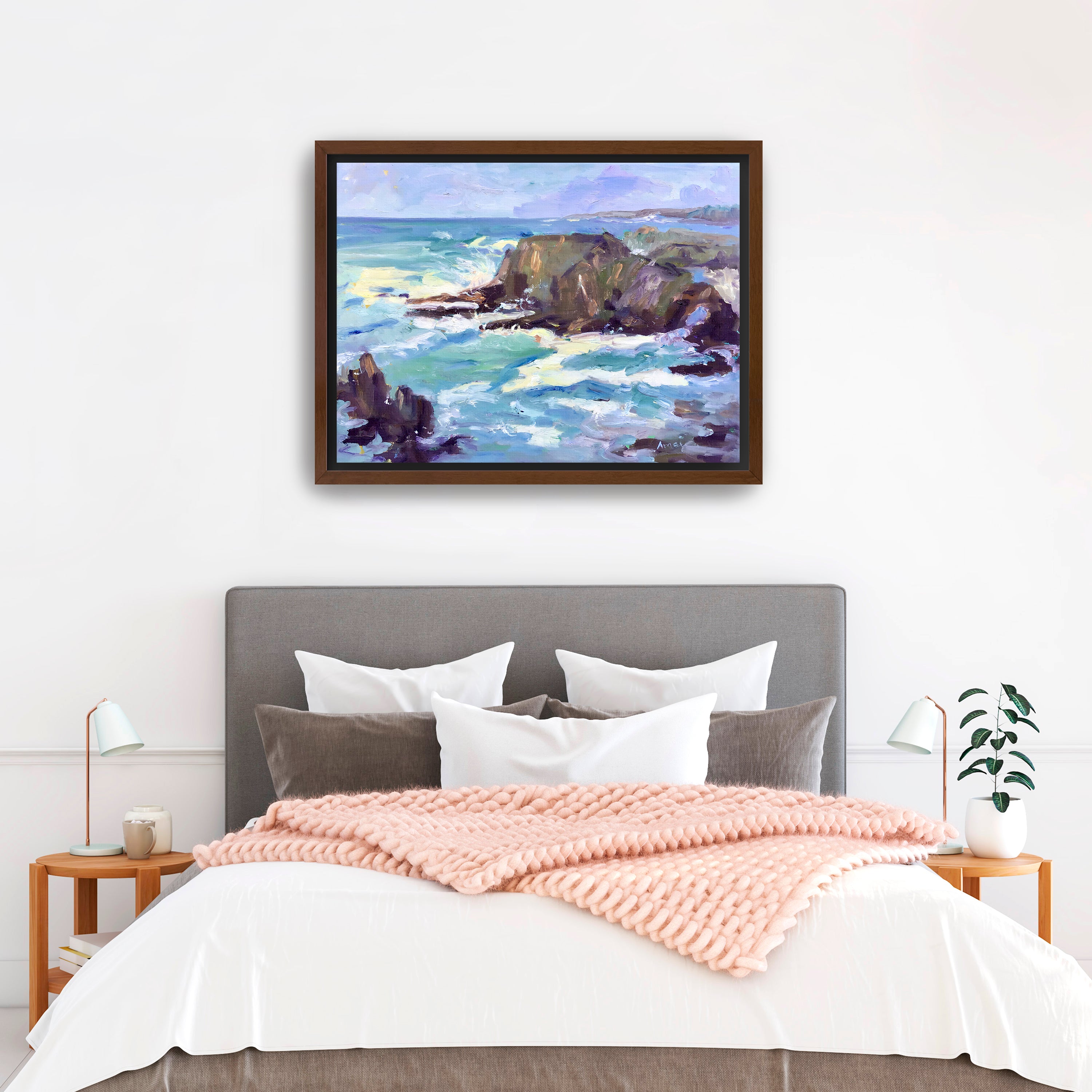 Mendocino Rocks Canvas Giclee