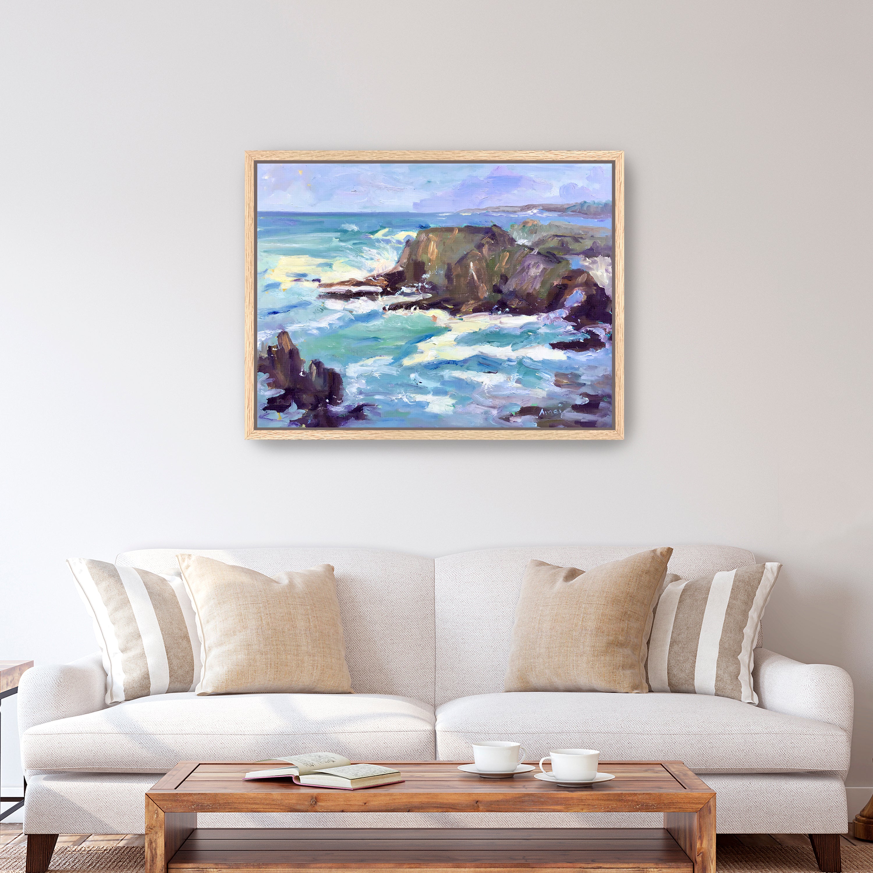 Mendocino Rocks Canvas Giclee