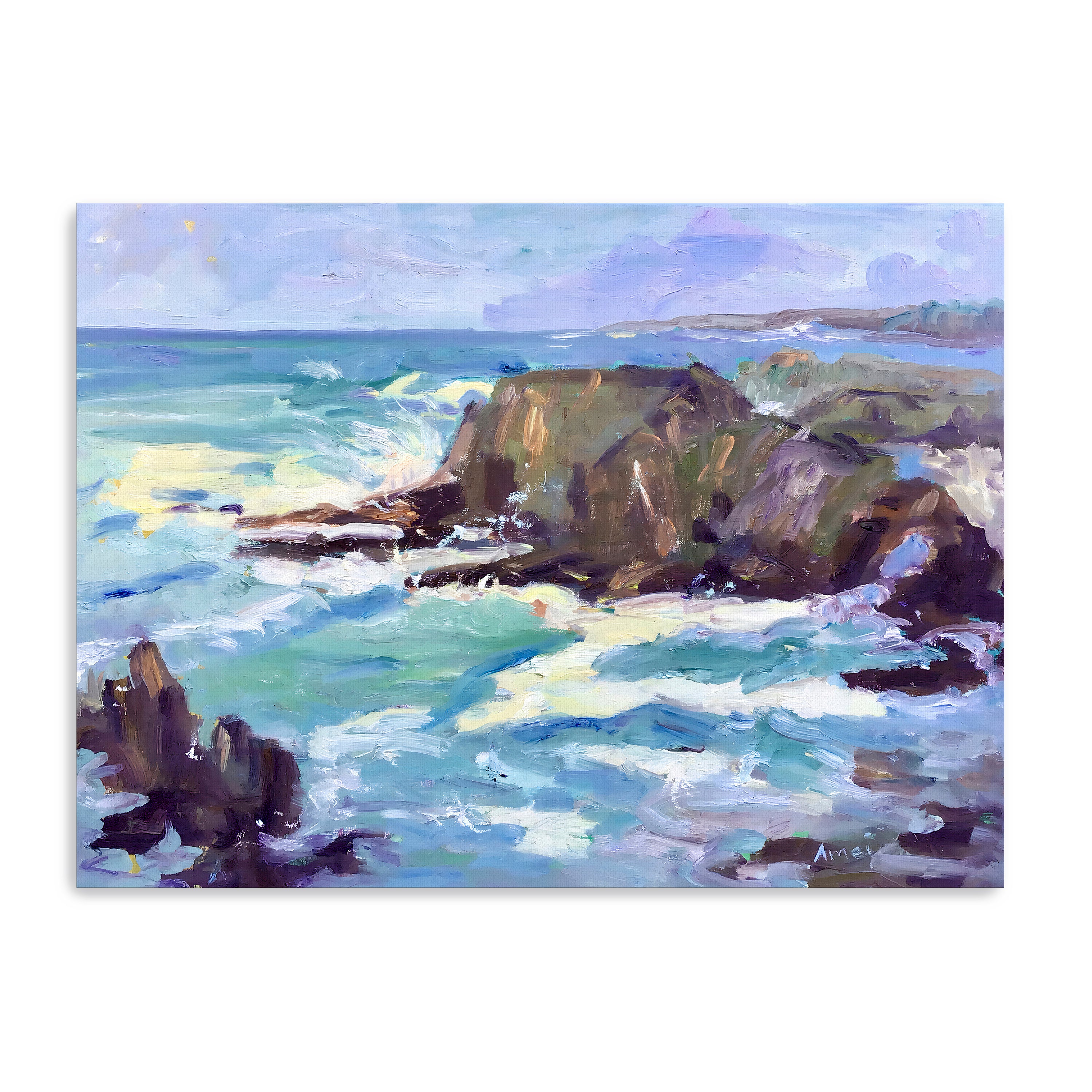 Mendocino Rocks Canvas Giclee