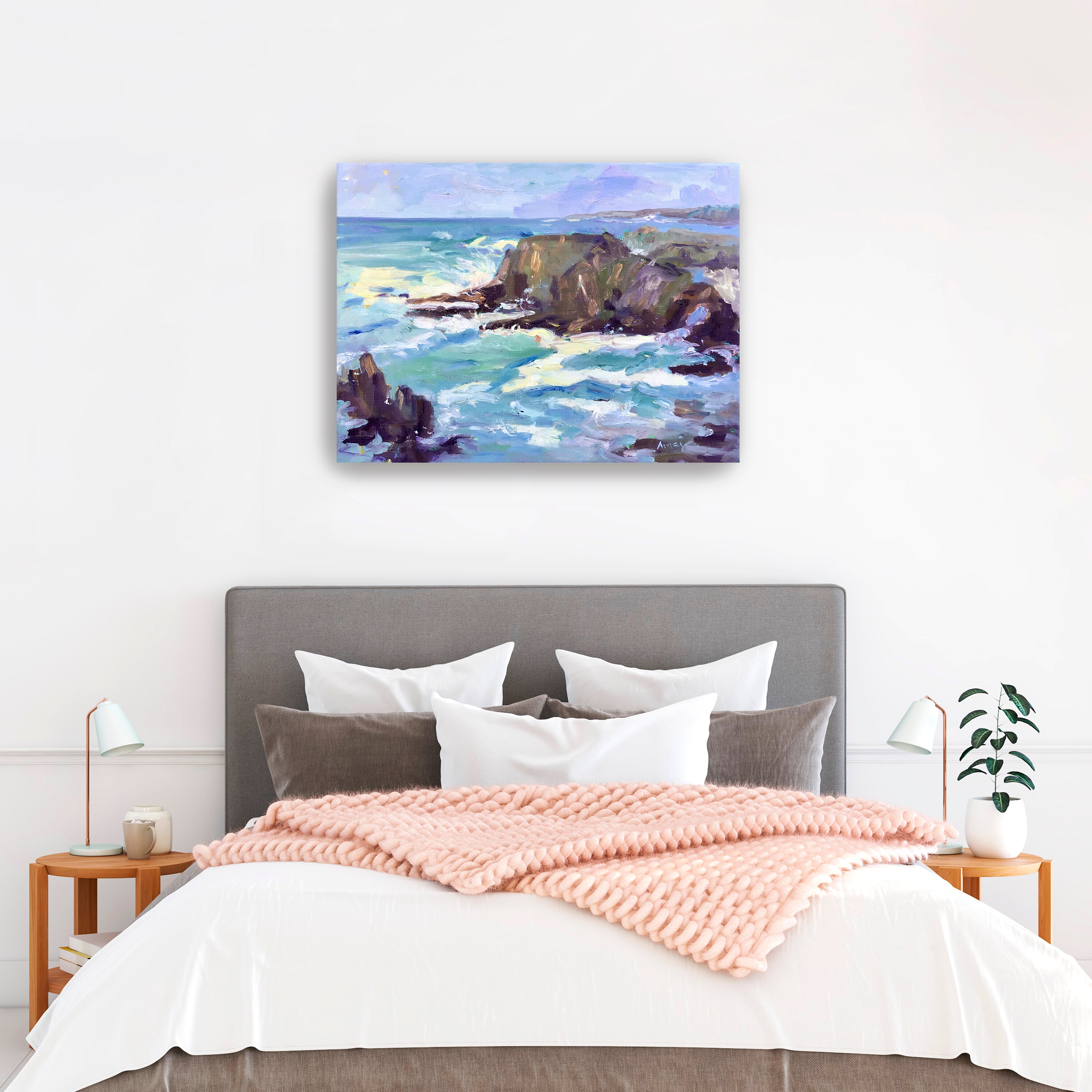 Mendocino Rocks Canvas Giclee