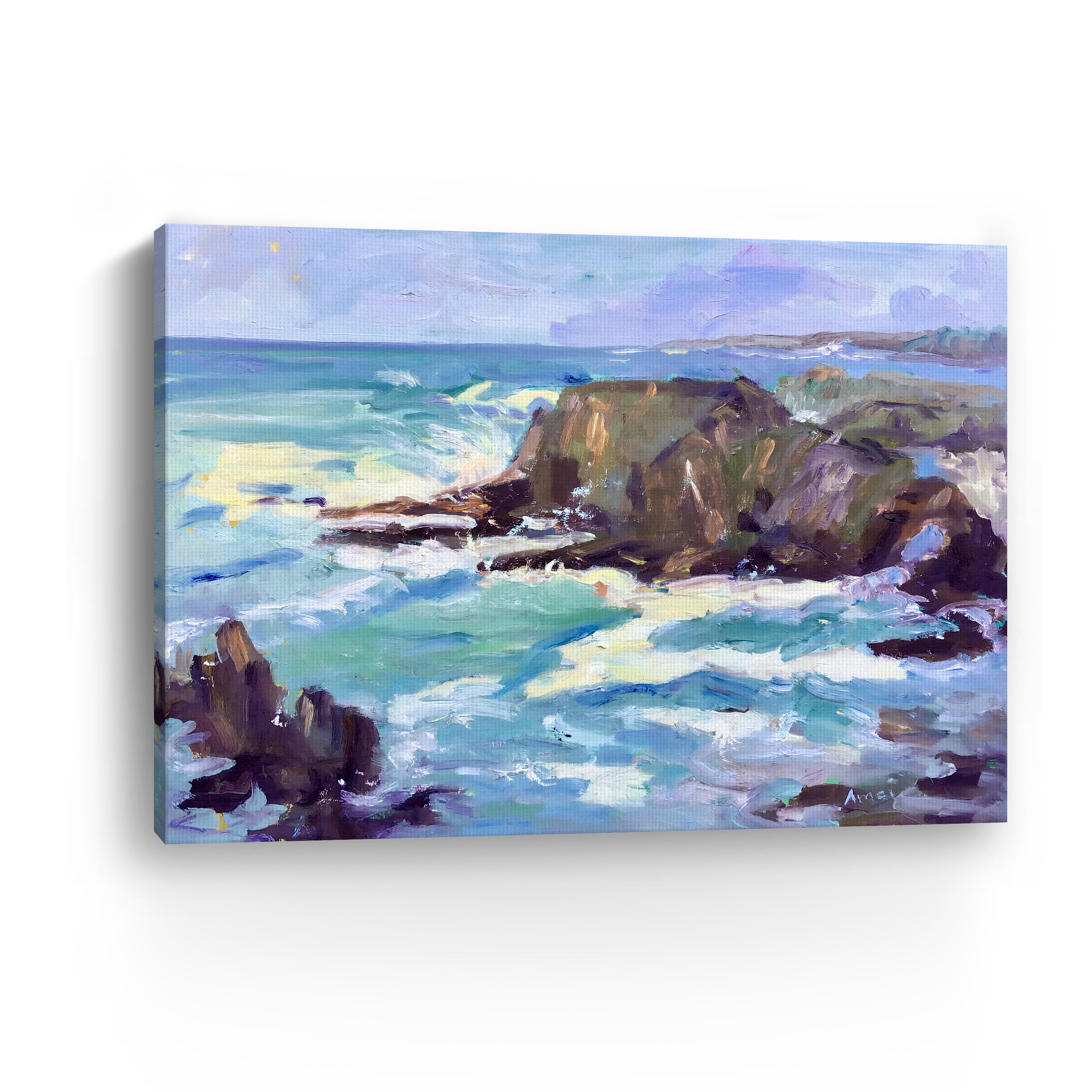 Mendocino Rocks Canvas Giclee