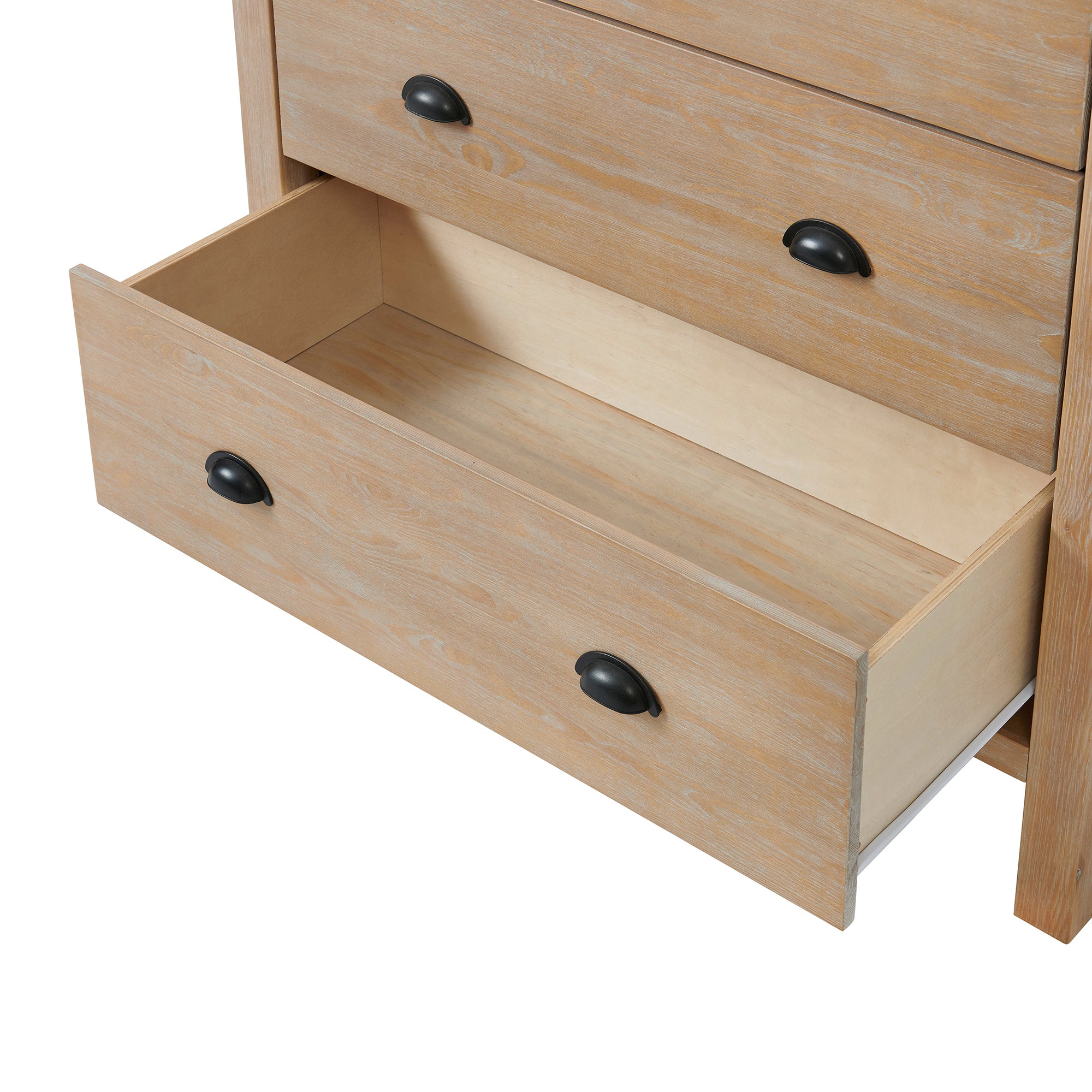 Arden 5-Piece Wood Bedroom Set with Bed, Two 2-Drawer Nightstand, 5-Drawer Chest, 6-Drawer Dresser