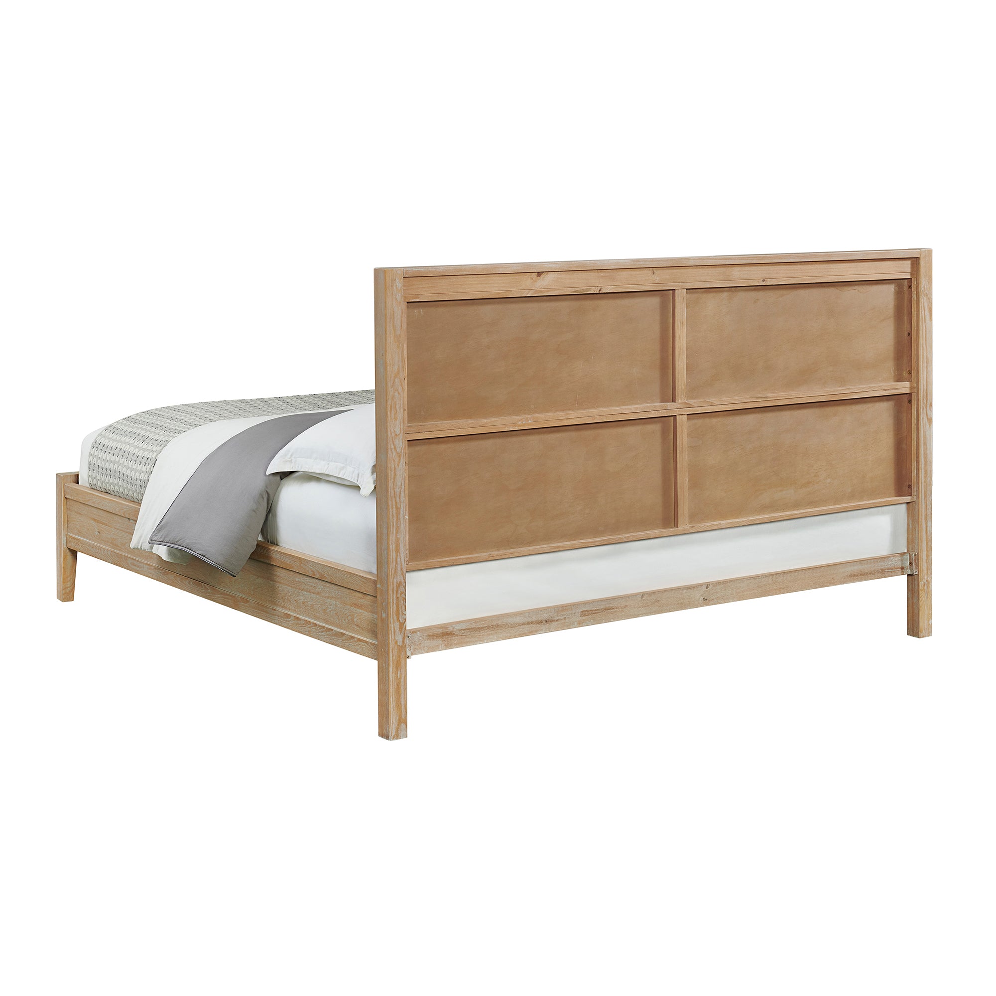 Arden 5-Piece Wood Bedroom Set with Bed, Two 2- Nightstands with open shelf, 5-Drawer Chest, 6-Drawer Dresser