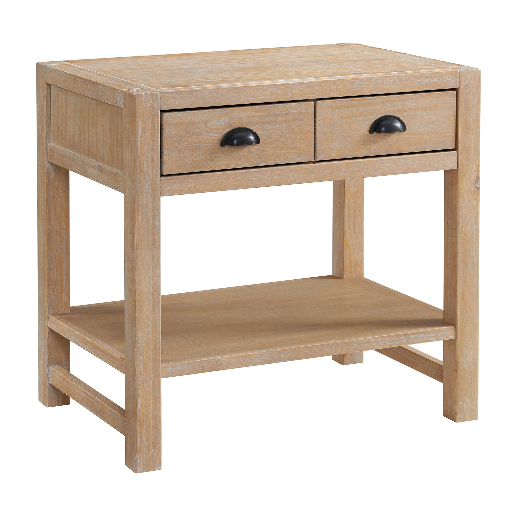 Arden 5-Piece Wood Bedroom Set with Bed, Two 2- Nightstands with open shelf, 5-Drawer Chest, 6-Drawer Dresser