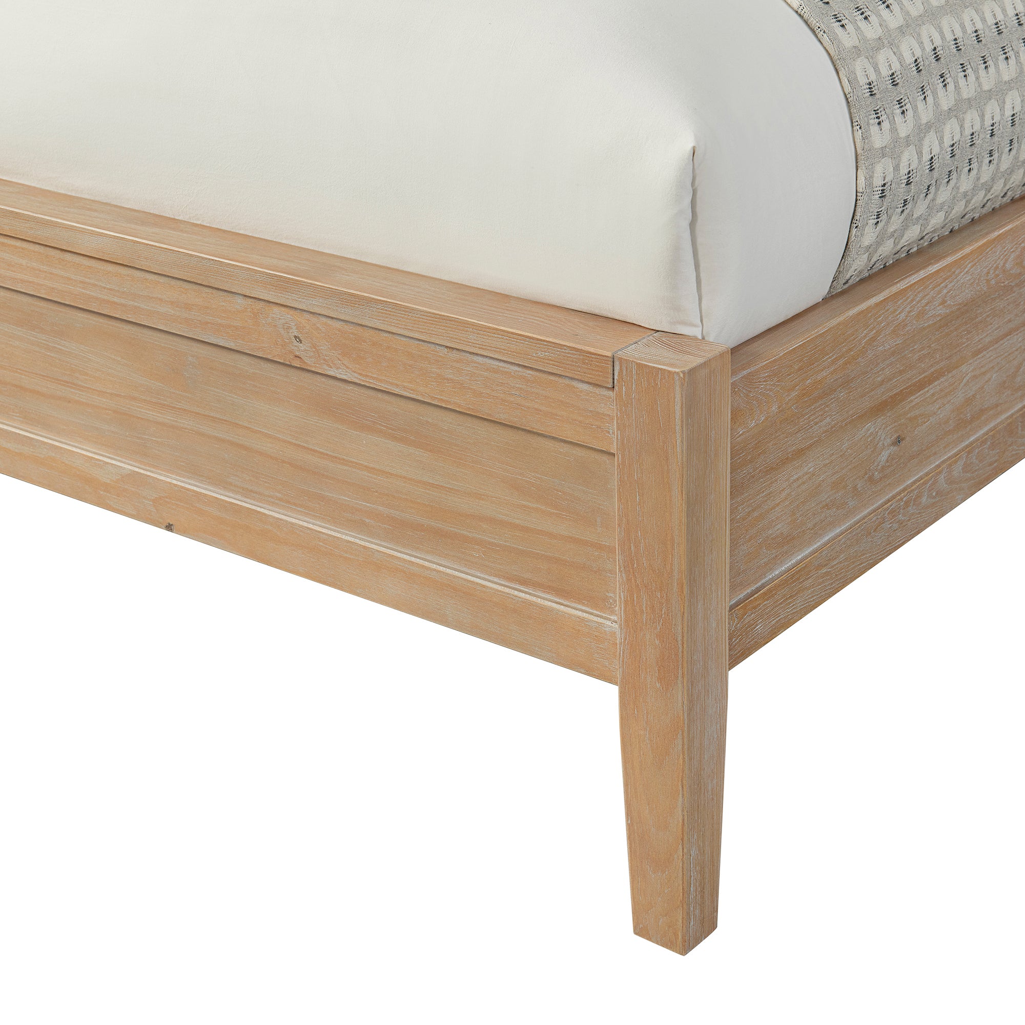 Arden 4-Piece Wood Bedroom Set with Bed, 2-Drawer Nightstand with open shelf, 5-Drawer Chest, 6-Drawer Dresser