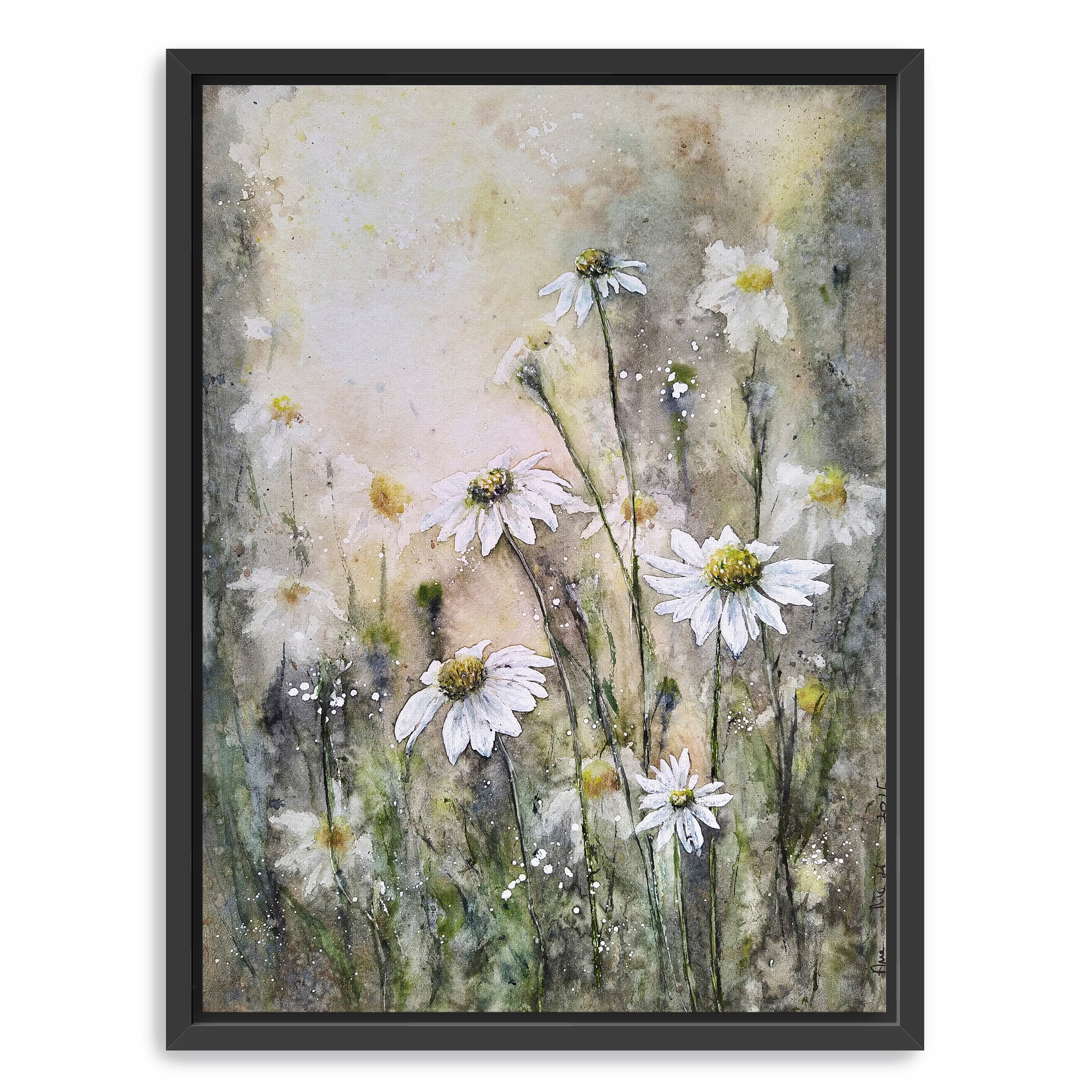Coneflowers White I Canvas Giclee