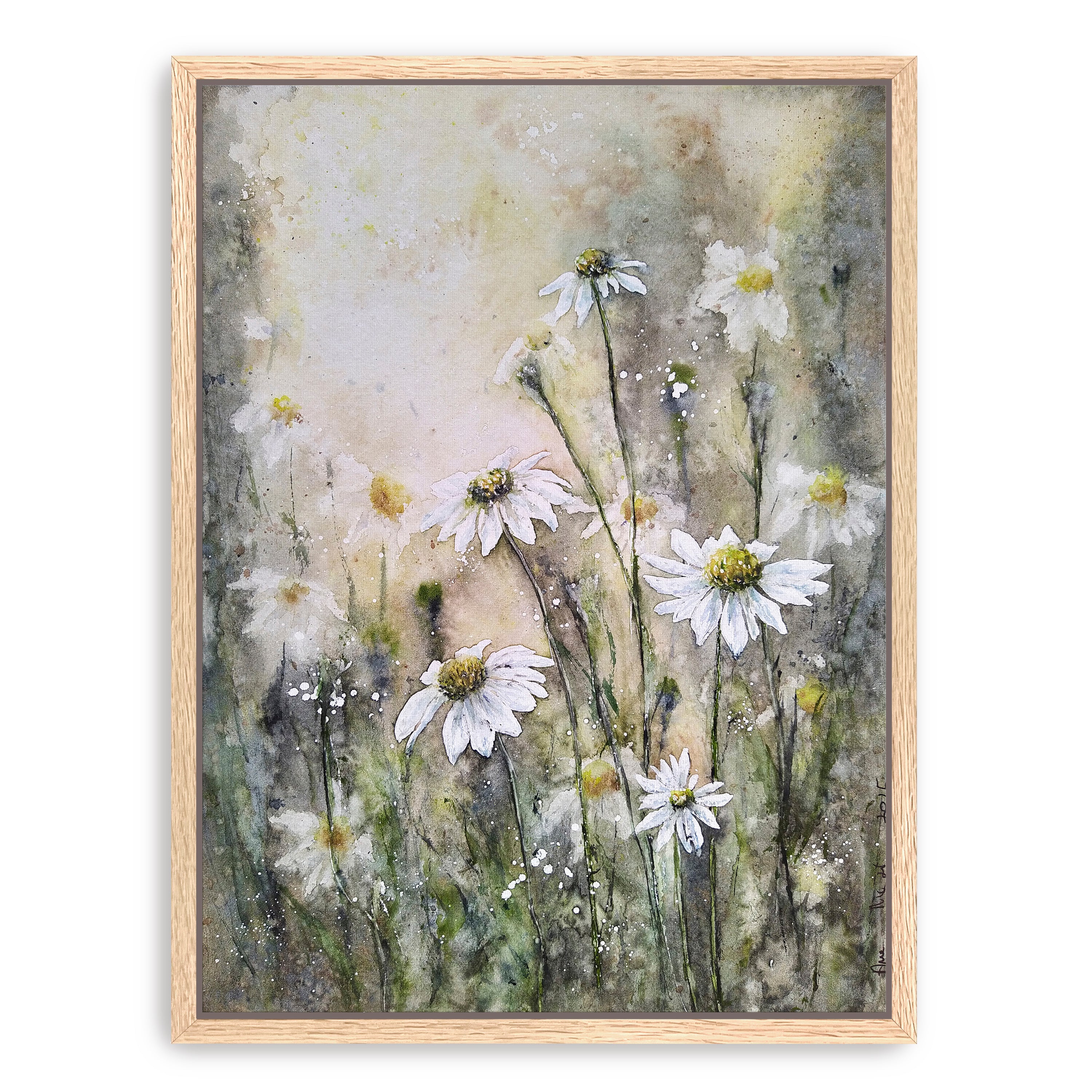 Coneflowers White I Canvas Giclee