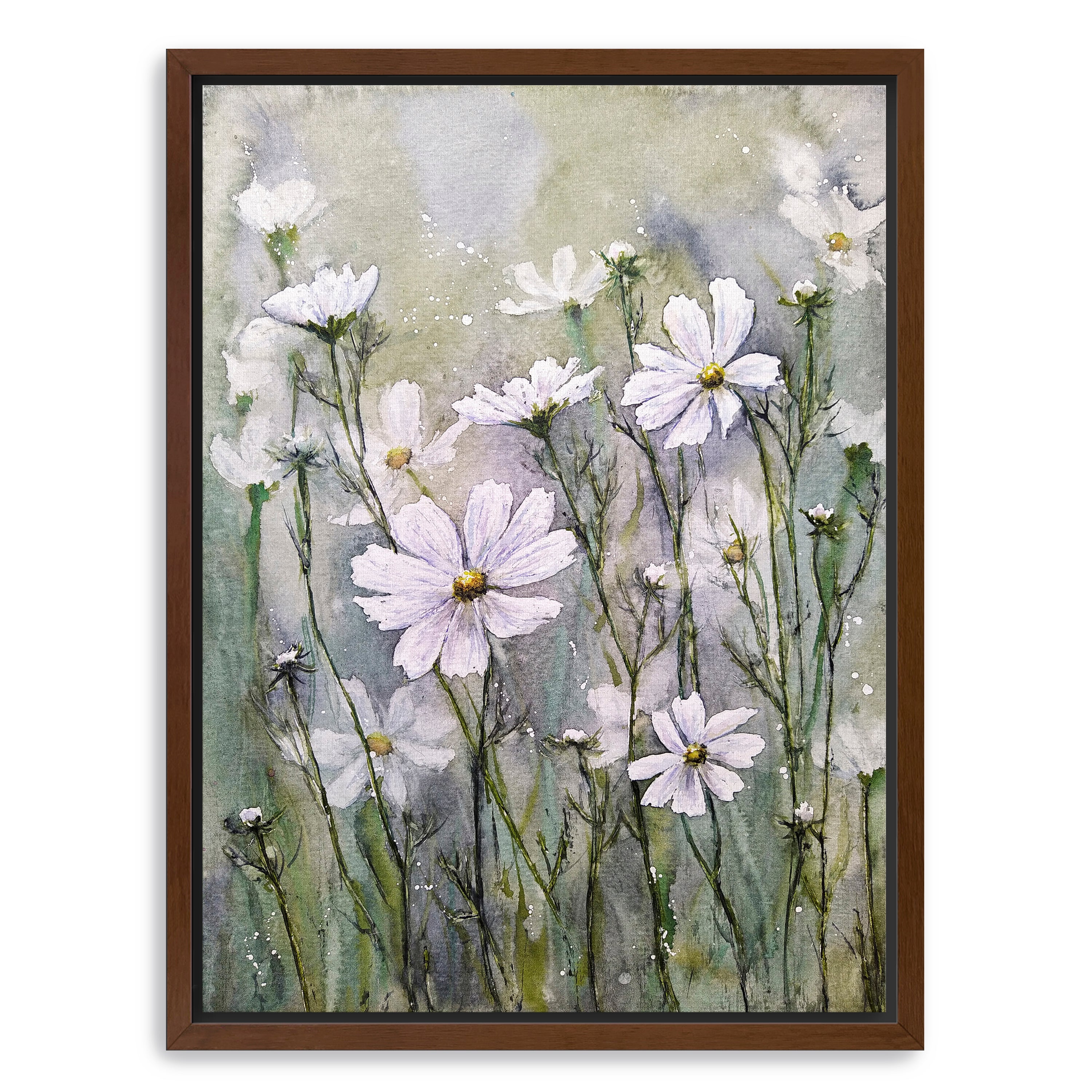 Cosmos Flowers IX Canvas Giclee