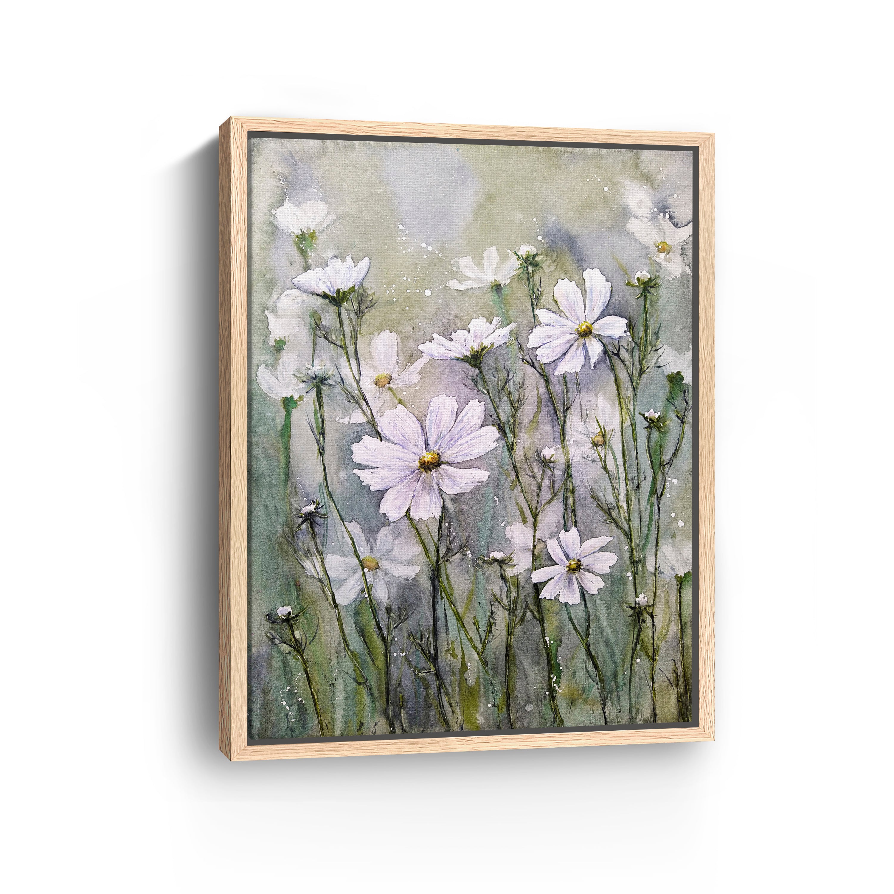 Cosmos Flowers IX Canvas Giclee