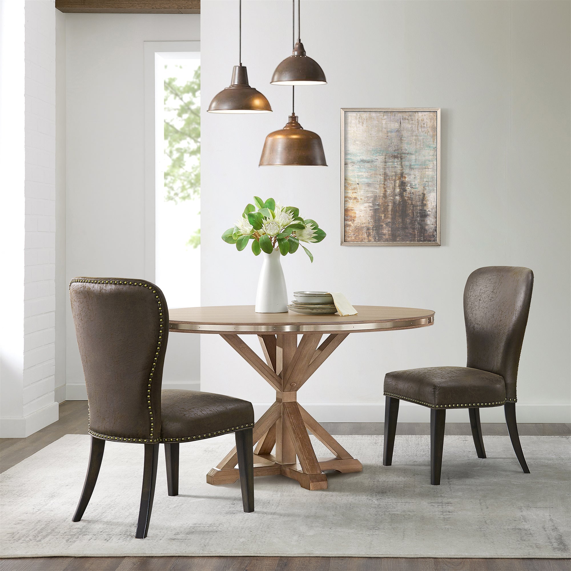 Savoy Upholstered Dining Chairs, Set of 2