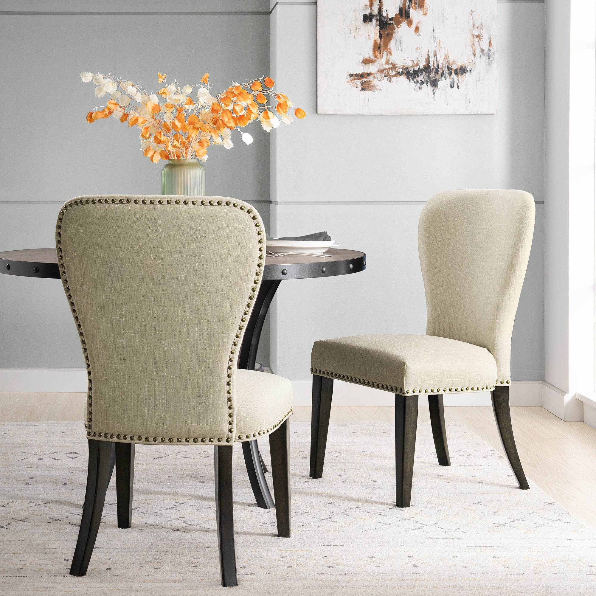 Savoy Upholstered Dining Chairs, Set of 2