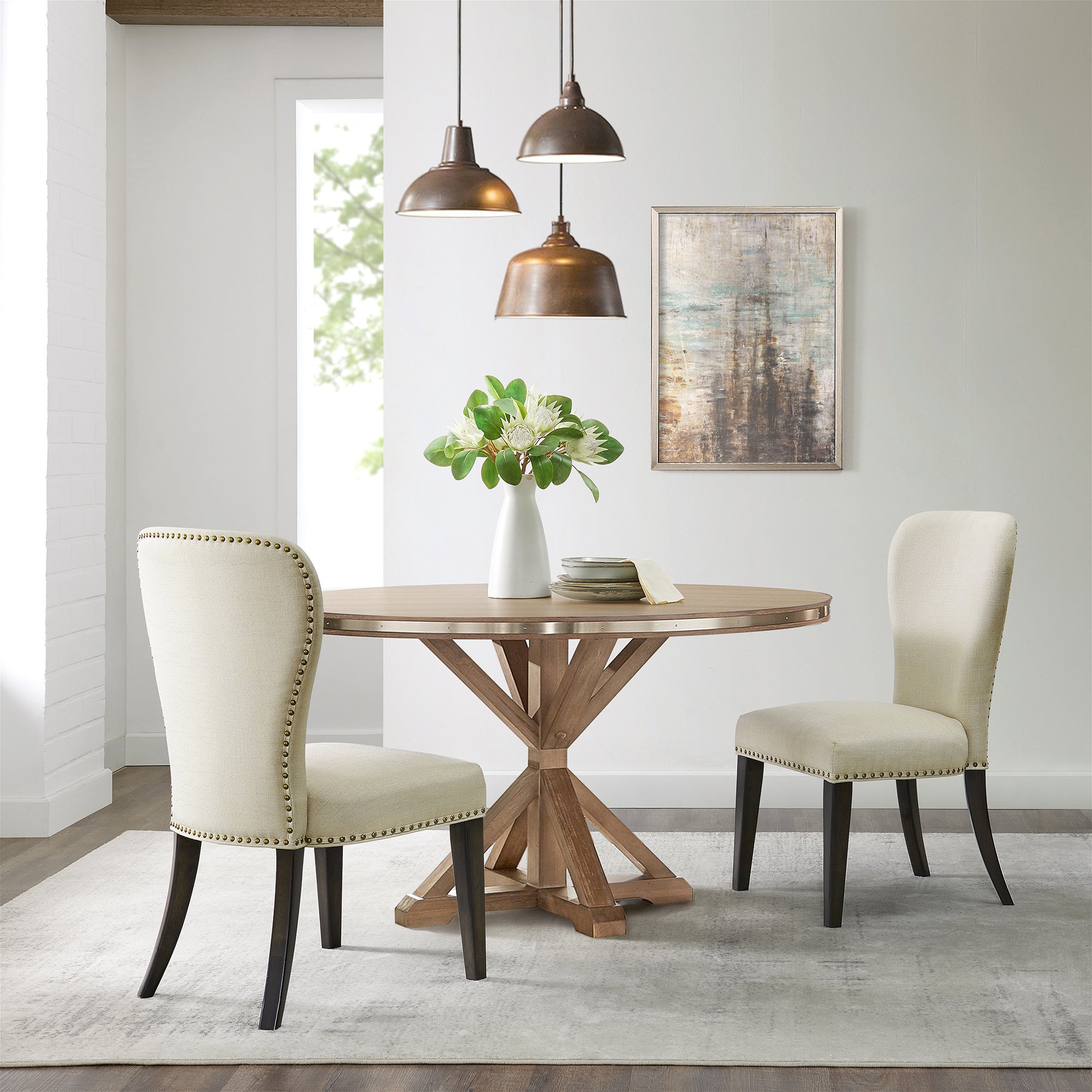 Savoy Upholstered Dining Chairs, Set of 2