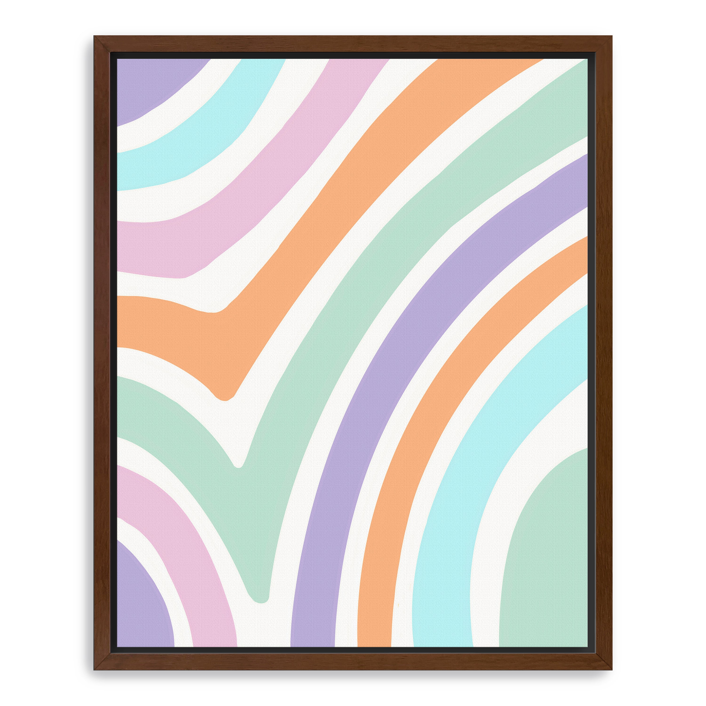 Zebra Pastel Print Canvas Giclee