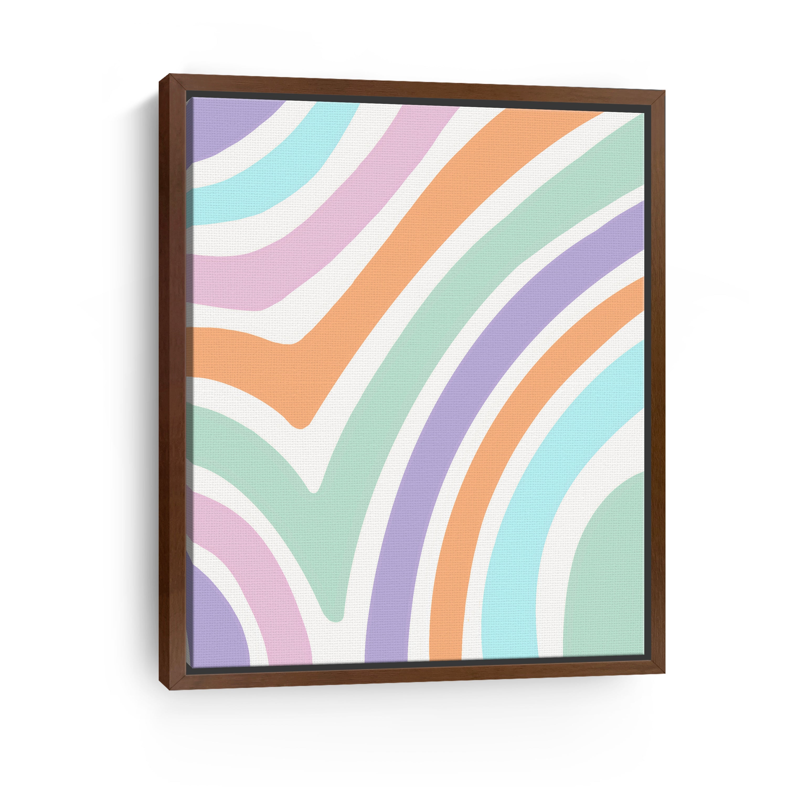 Zebra Pastel Print Canvas Giclee