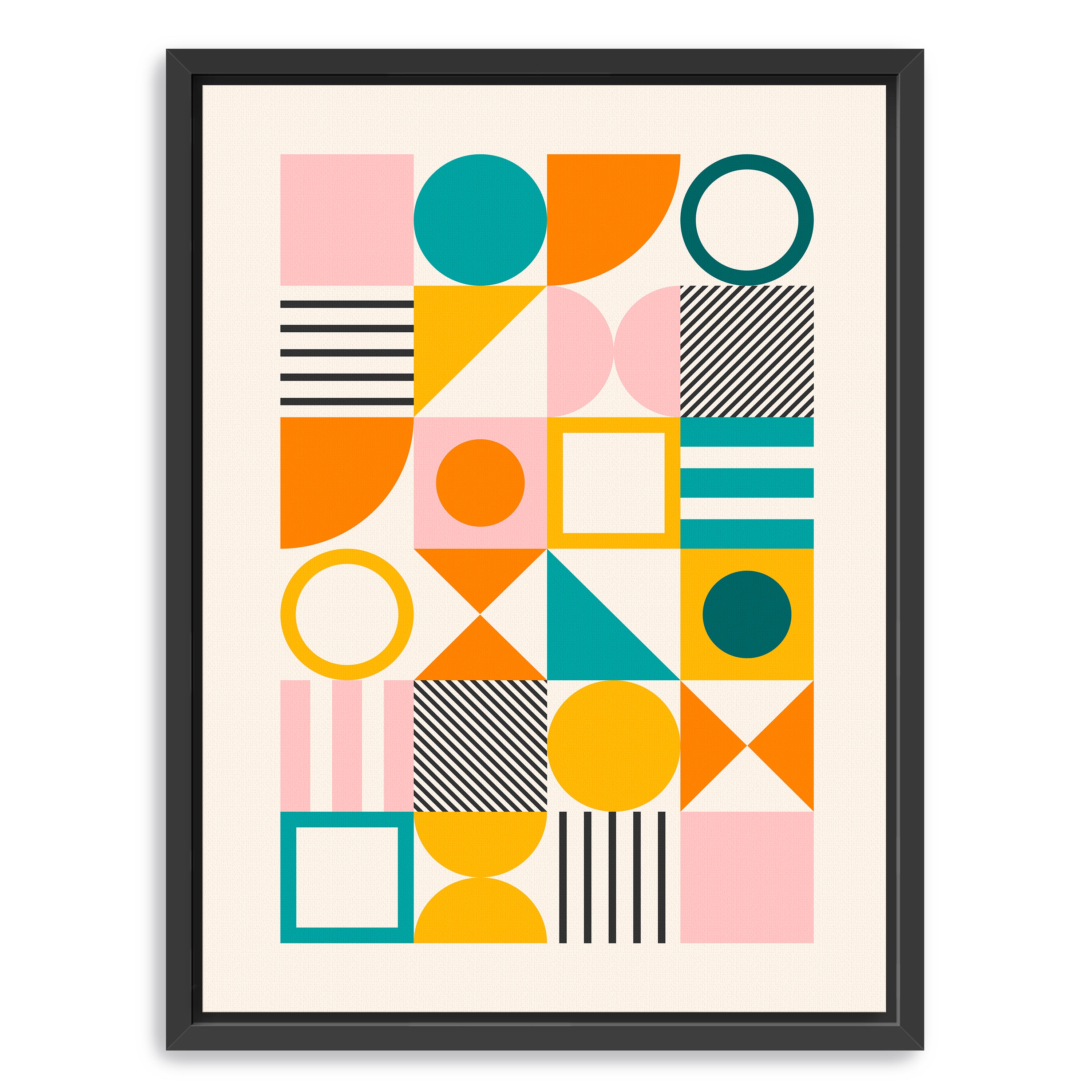 Spring Bauhaus Bold Canvas Giclee