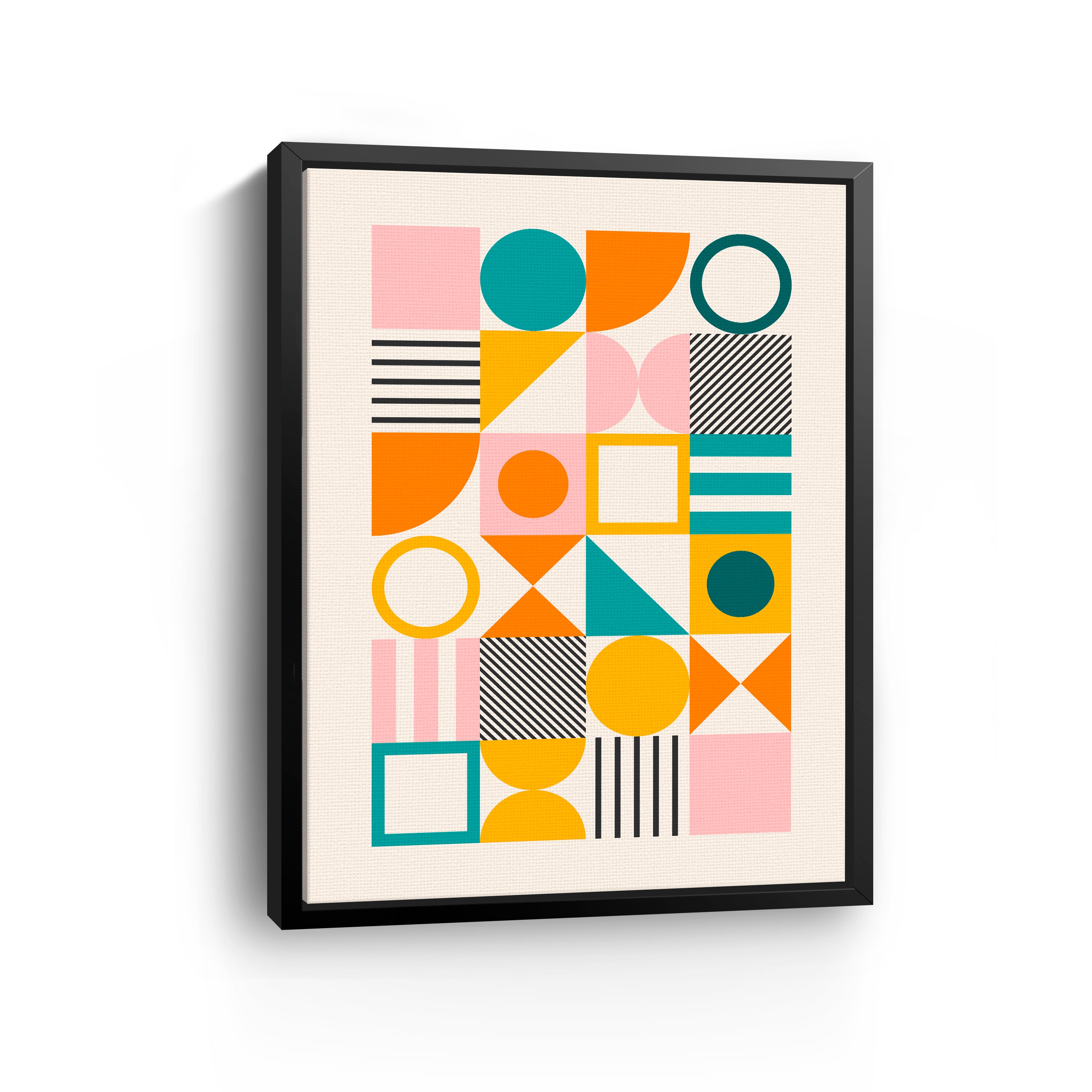 Spring Bauhaus Bold Canvas Giclee