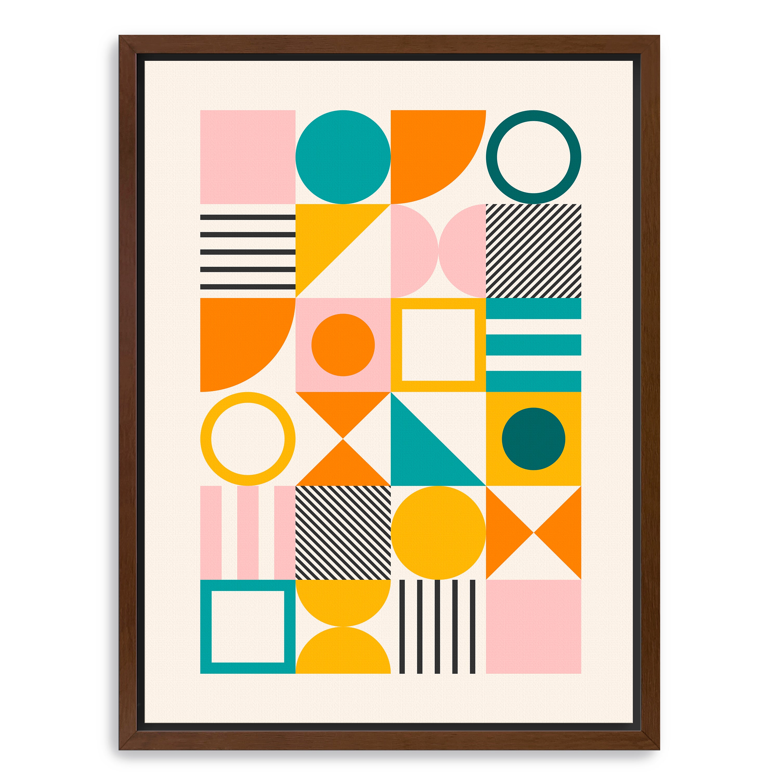 Spring Bauhaus Bold Canvas Giclee