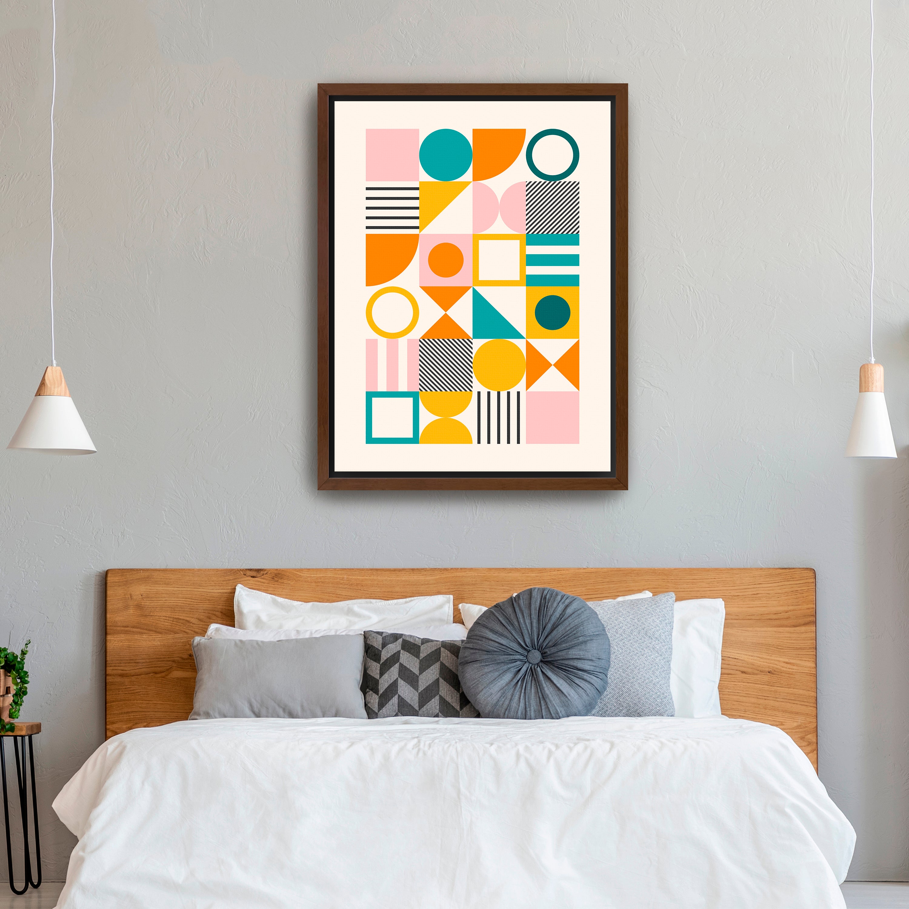 Spring Bauhaus Bold Canvas Giclee