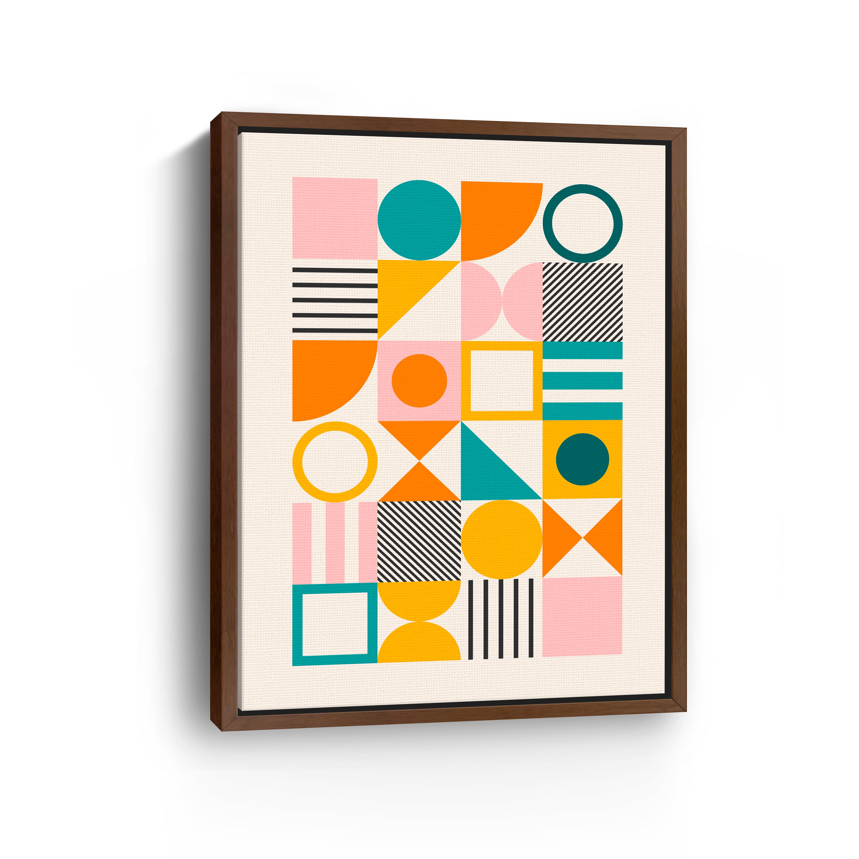 Spring Bauhaus Bold Canvas Giclee